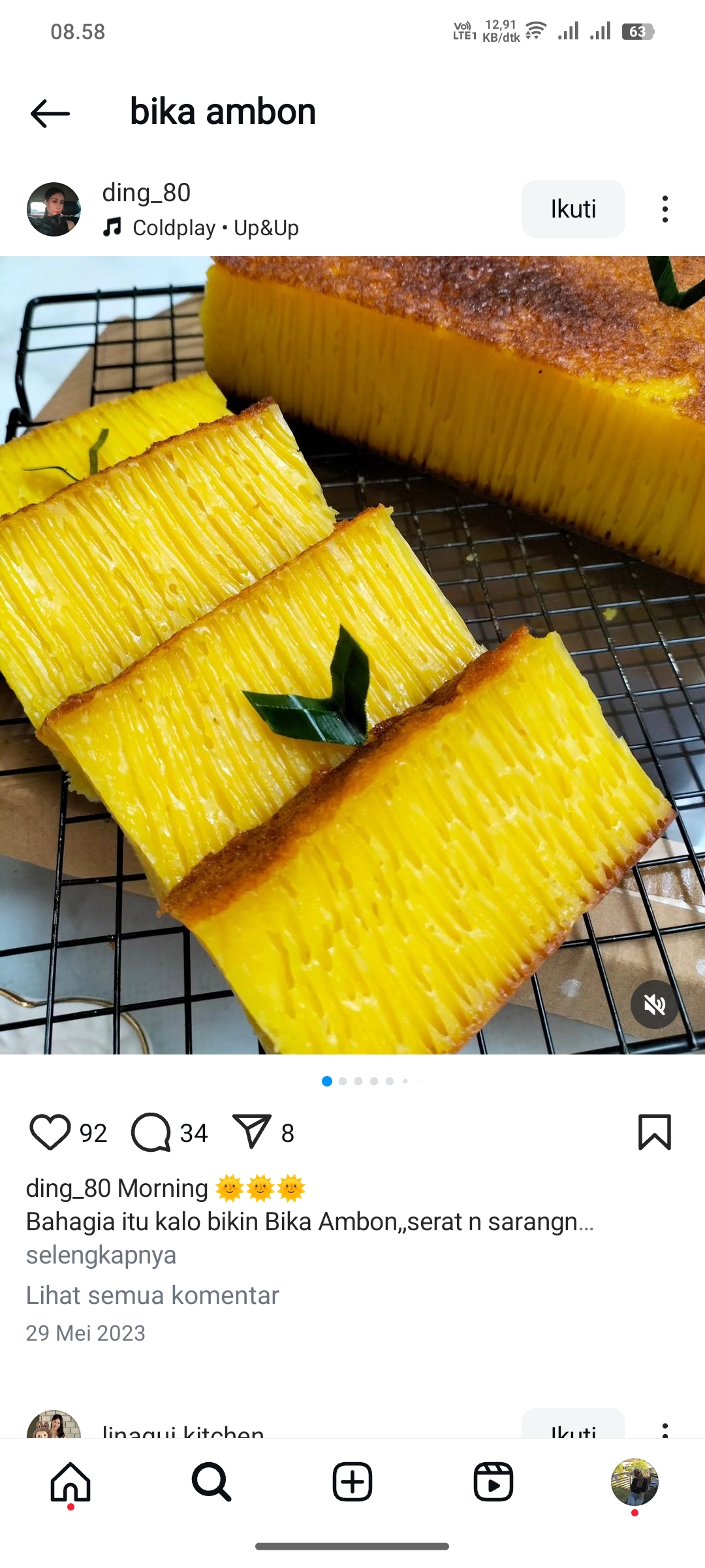 Bika Ambon Salah Satu Kudapan Tradisional Nusantara