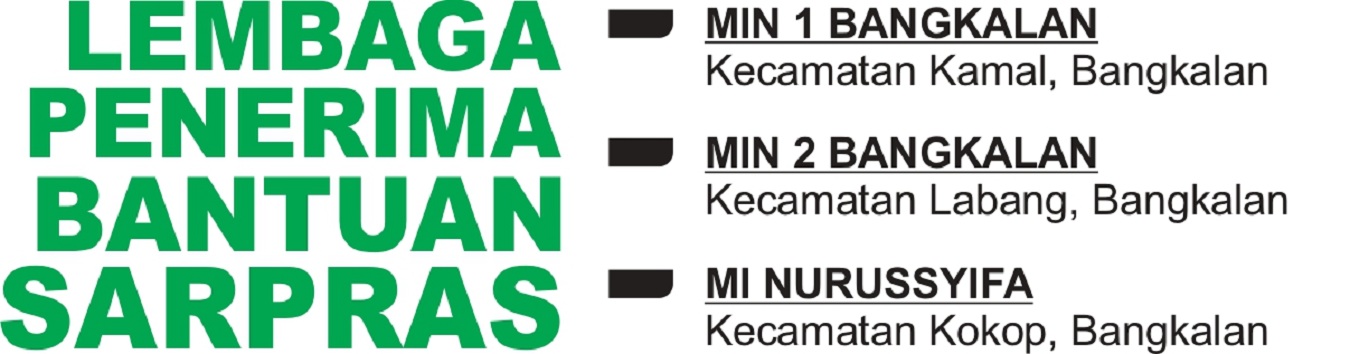 Grafis Lembaga Penerima Bantuan Sarpras. (SIGIT AP/JPRM)