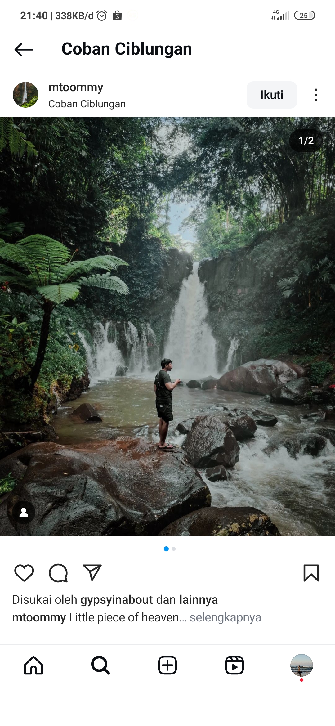 Coban Ciblungan yang punya keindahan alam memukau