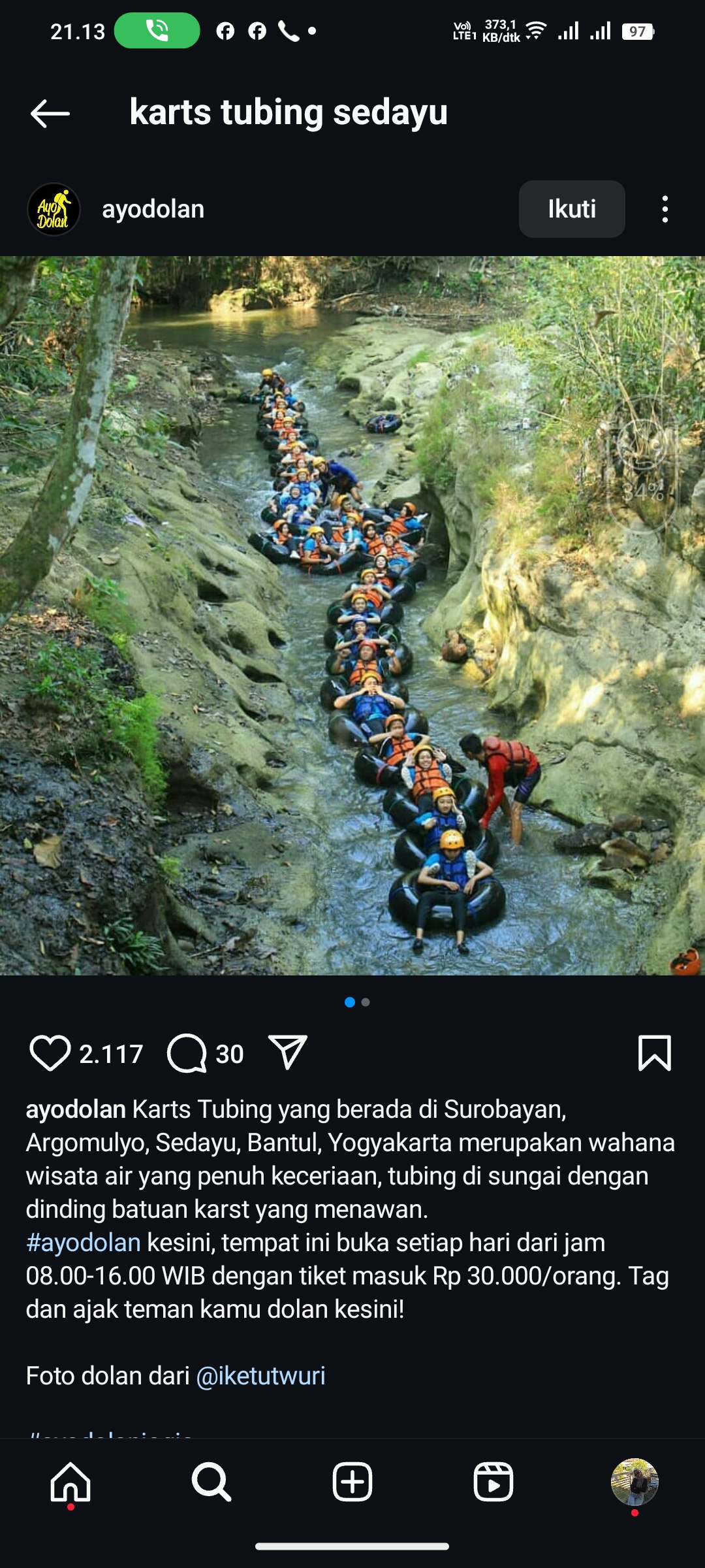 Karst Tubing Sedayu