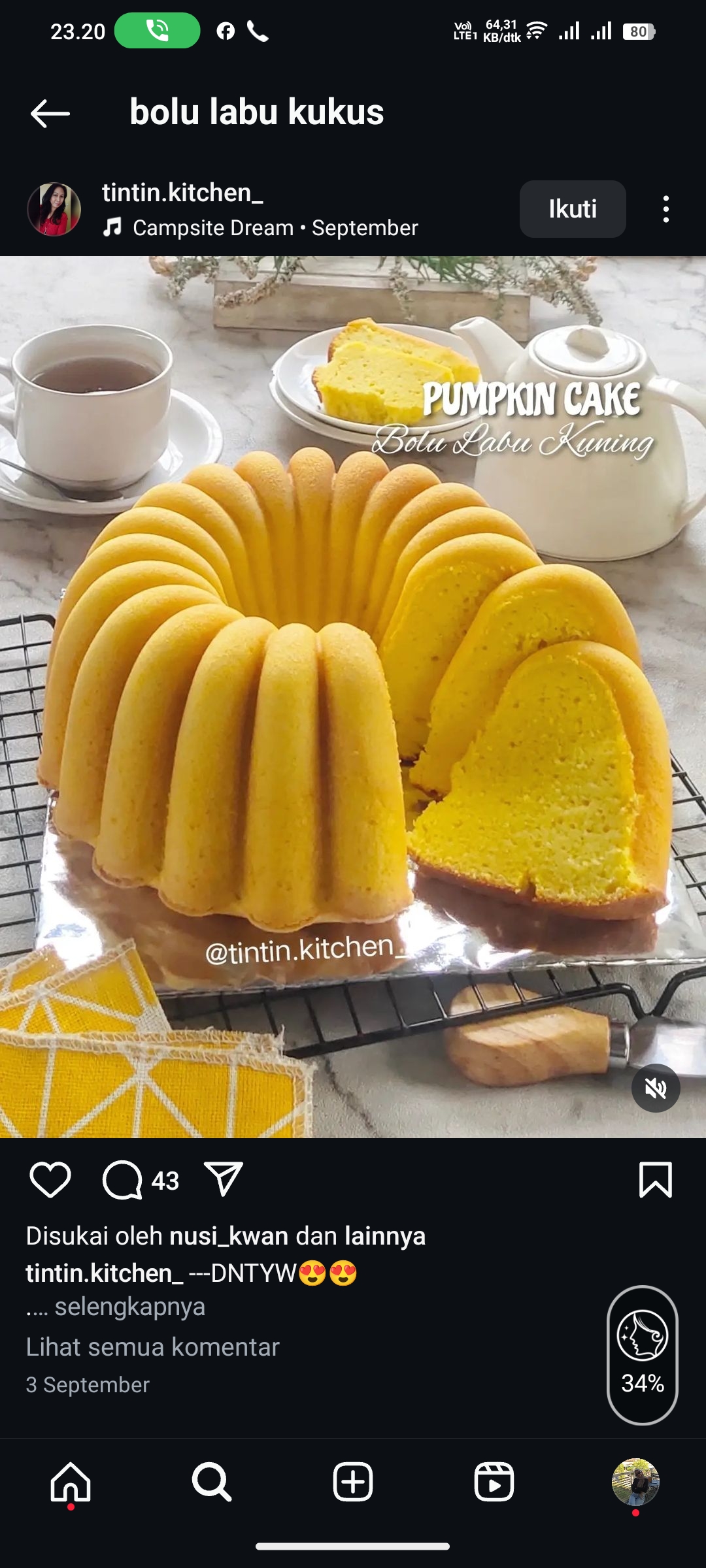 Ilustrasi Kue Labu Kuning Kukus