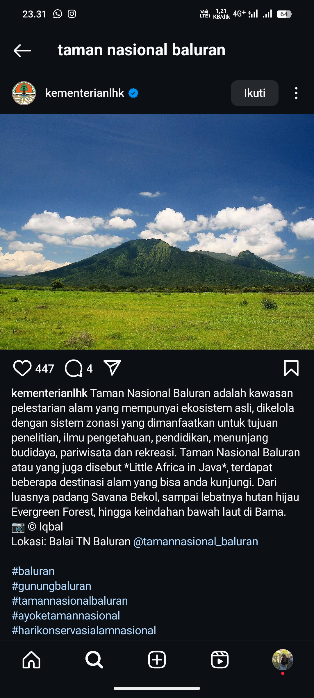 Taman Nasional Baluran, Banyuwangi