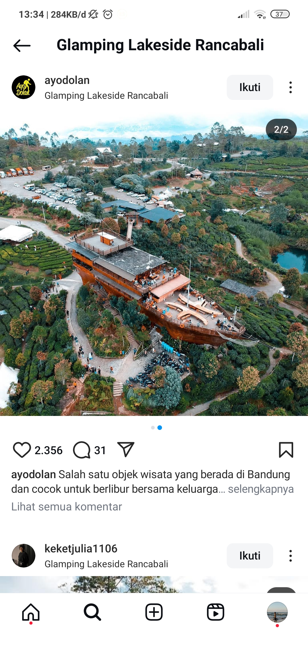 Glamping Lakeside Rancabali