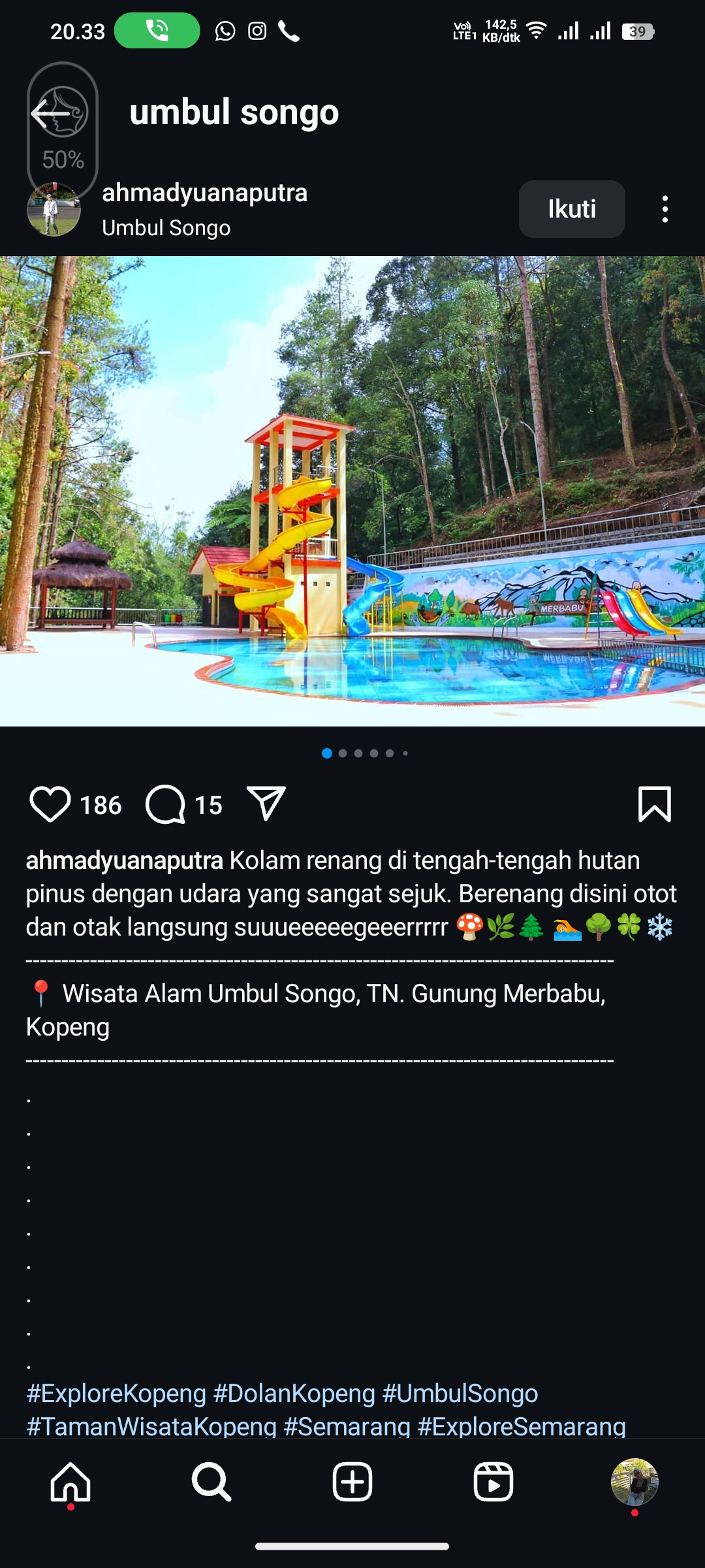 Destinasi di Umbul Songo