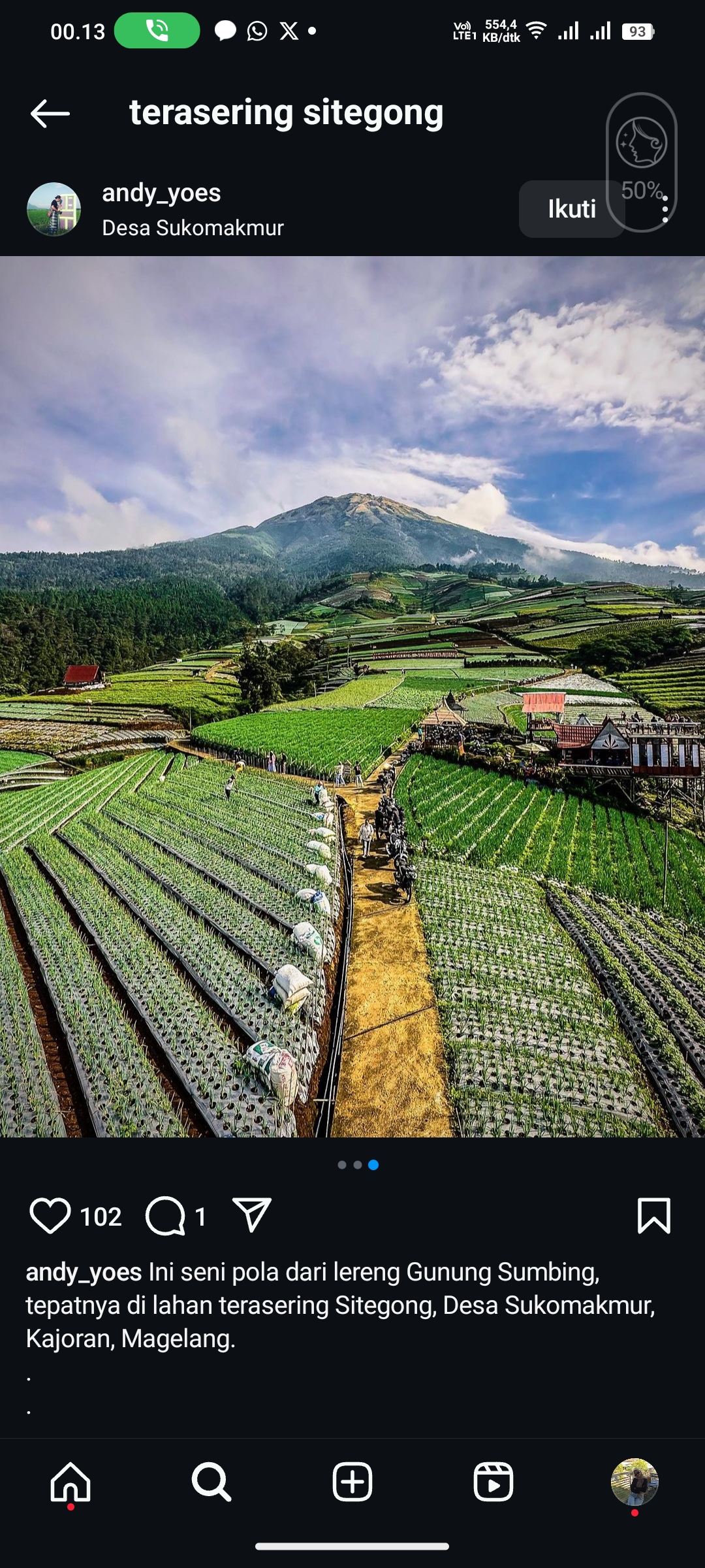 Terasering Sitegong, Magelang