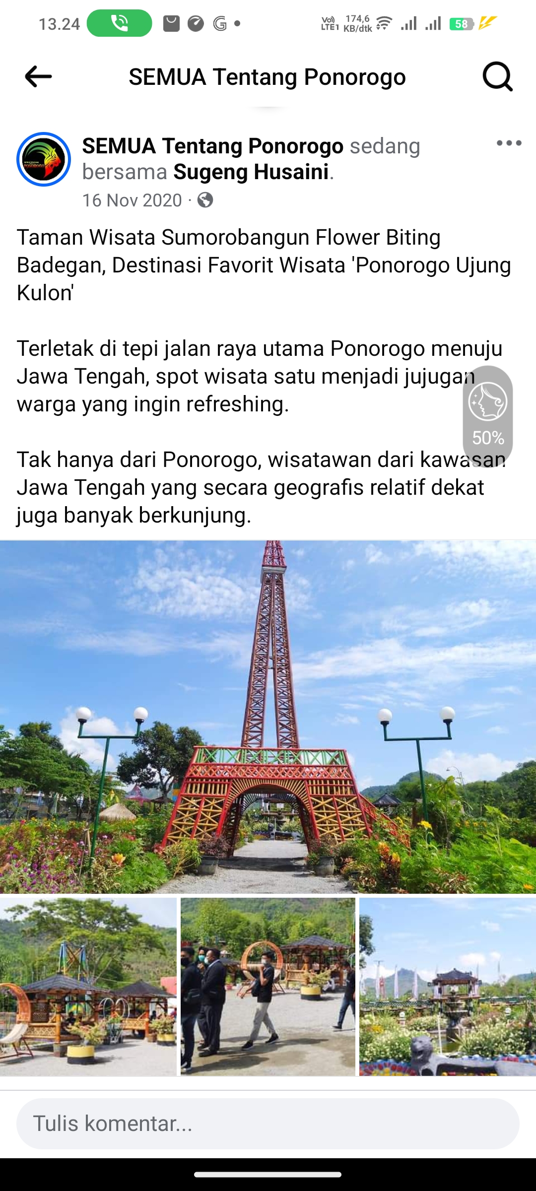Sumorobangun Flowers di Ponorogo, Jawa Timur