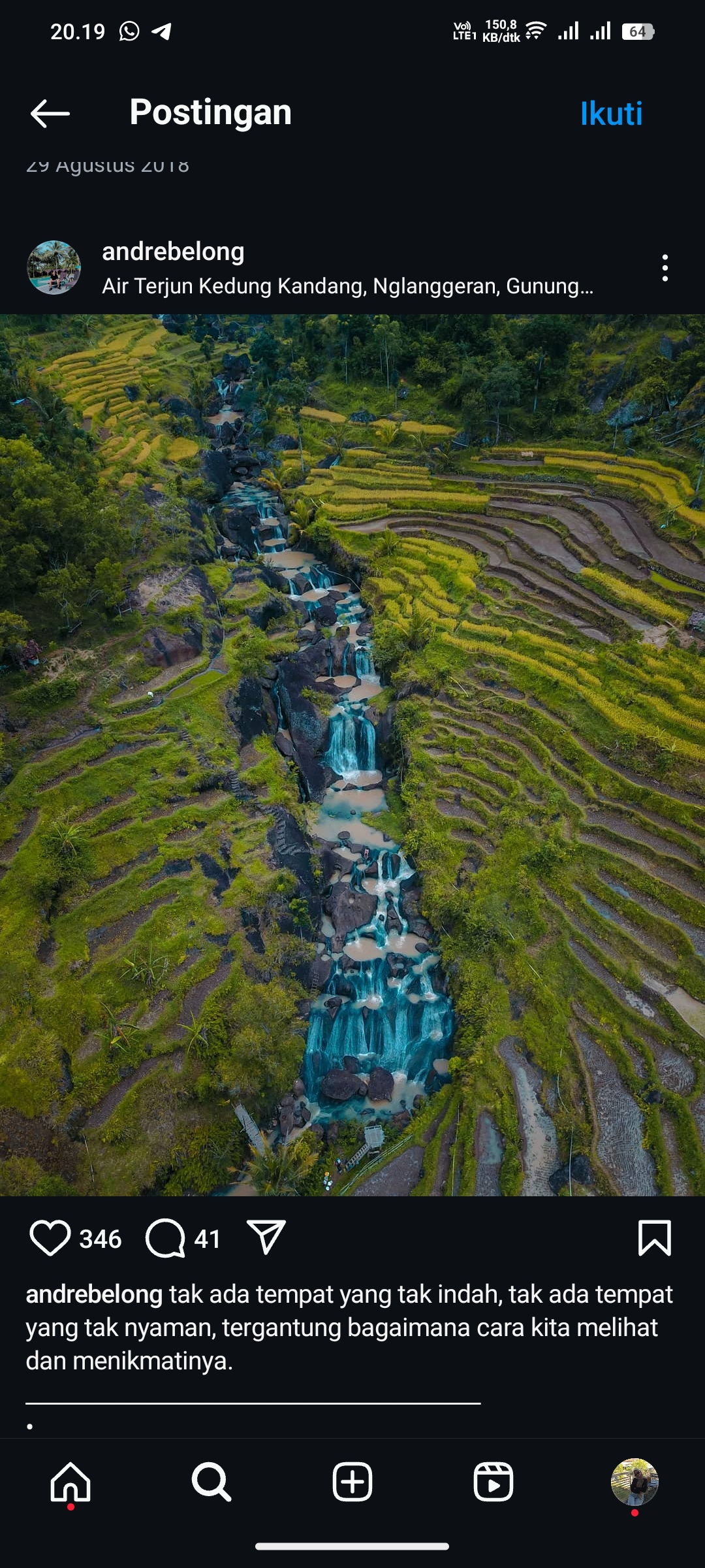 Air Terjun Kedung Kandang, Yogyakarta