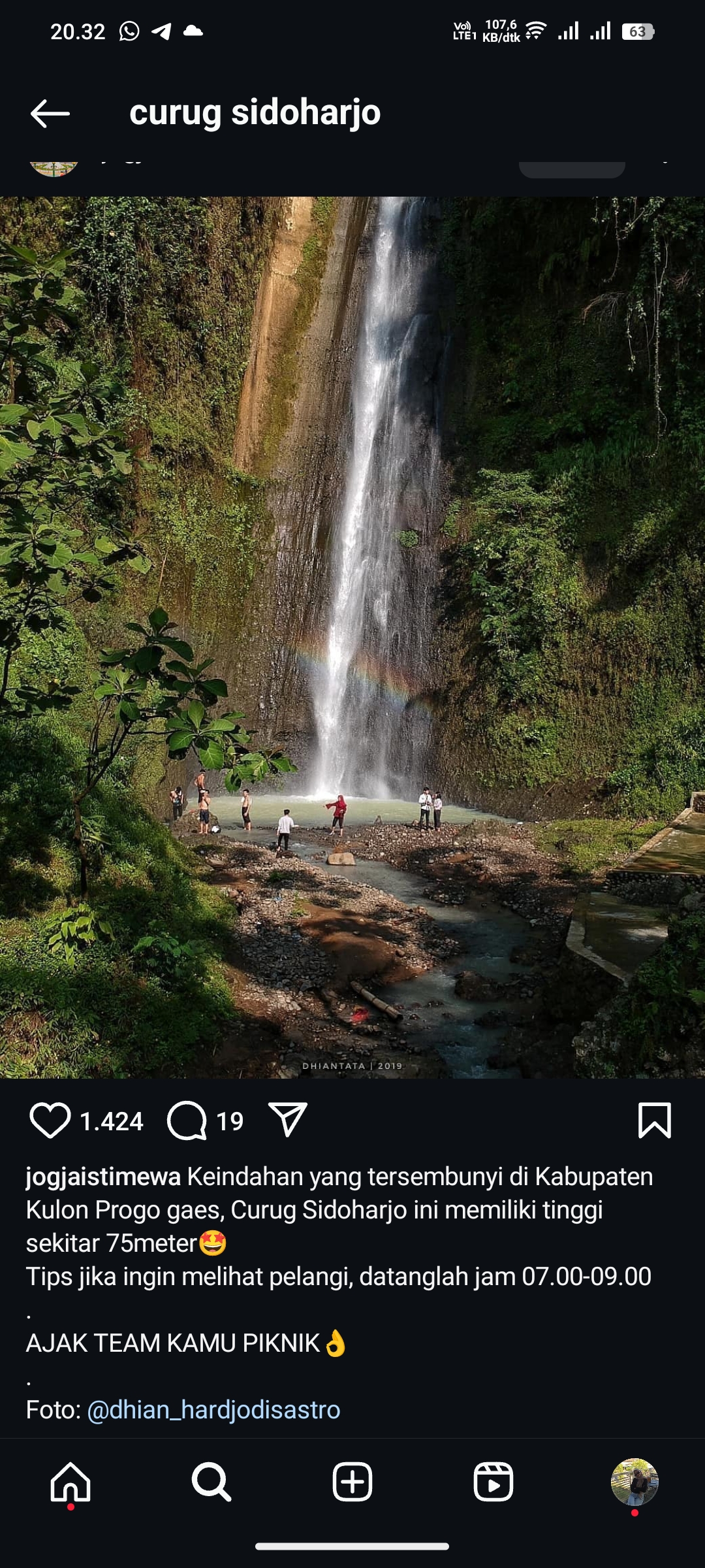 Curug Sidoharjo, Yogyakarta