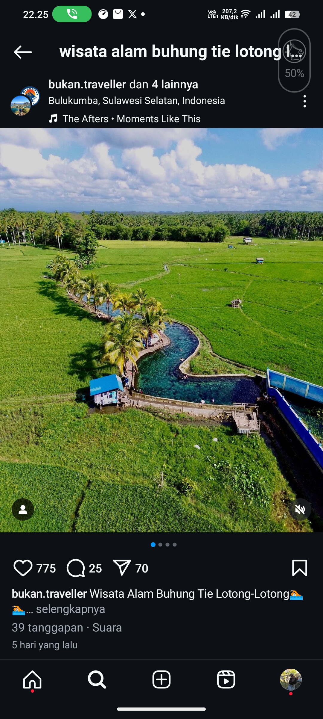 Wisata Alam Buhung Tie Lotong-Lotong, Sulawesi Selatan