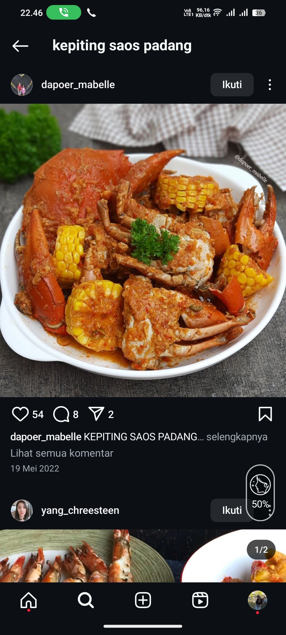 Kepiting Saos Padang