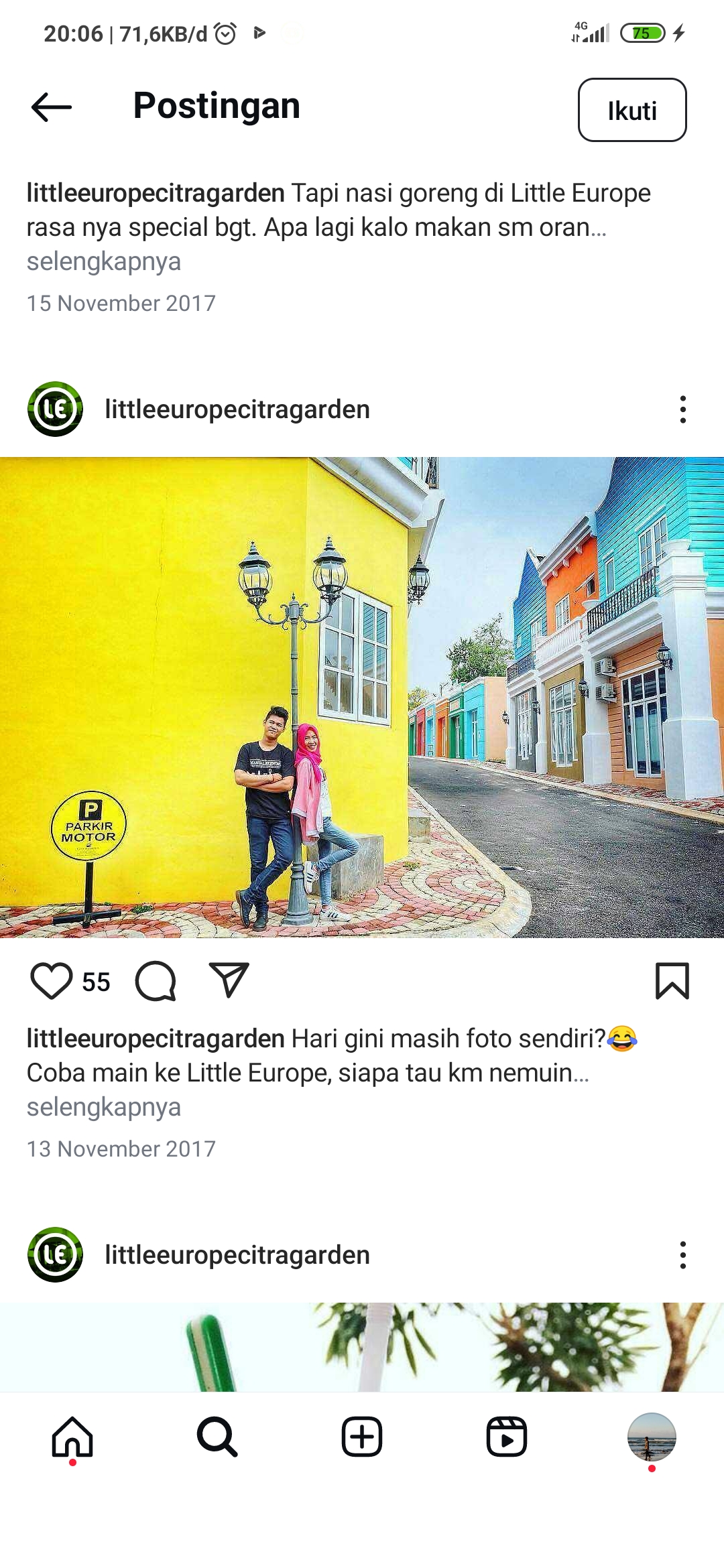 Ambil foto terkecemu di Little Europe Citra Garden Lampung