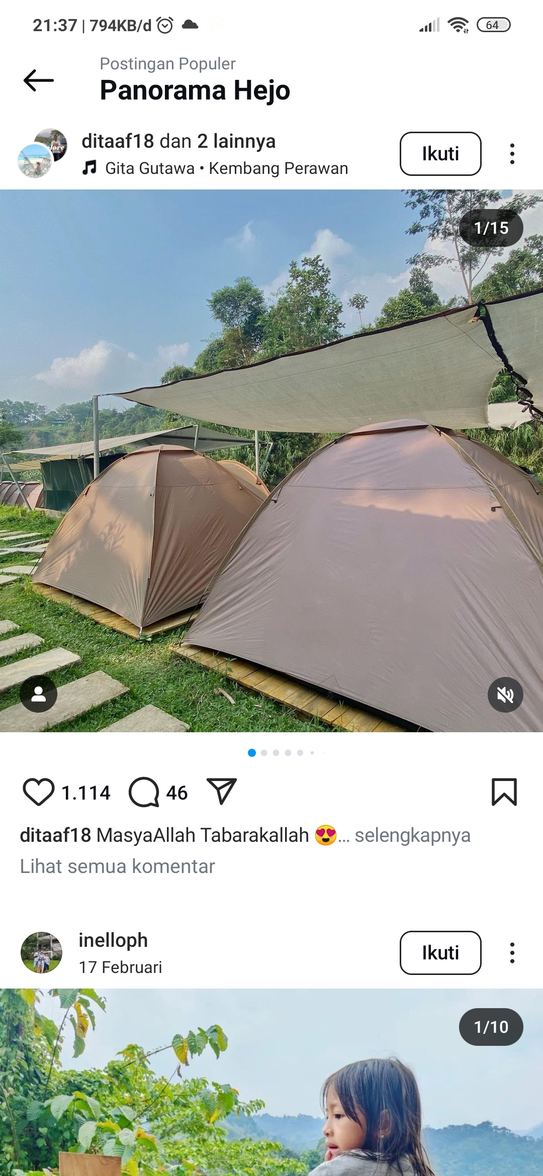 Camping di Panorama Hejo Sentul