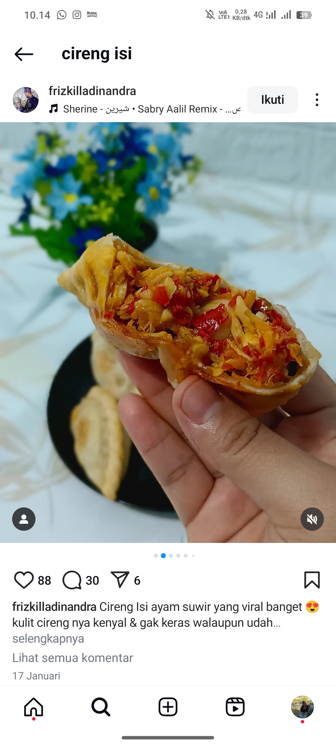 Cireng Isi Ayam Suwir