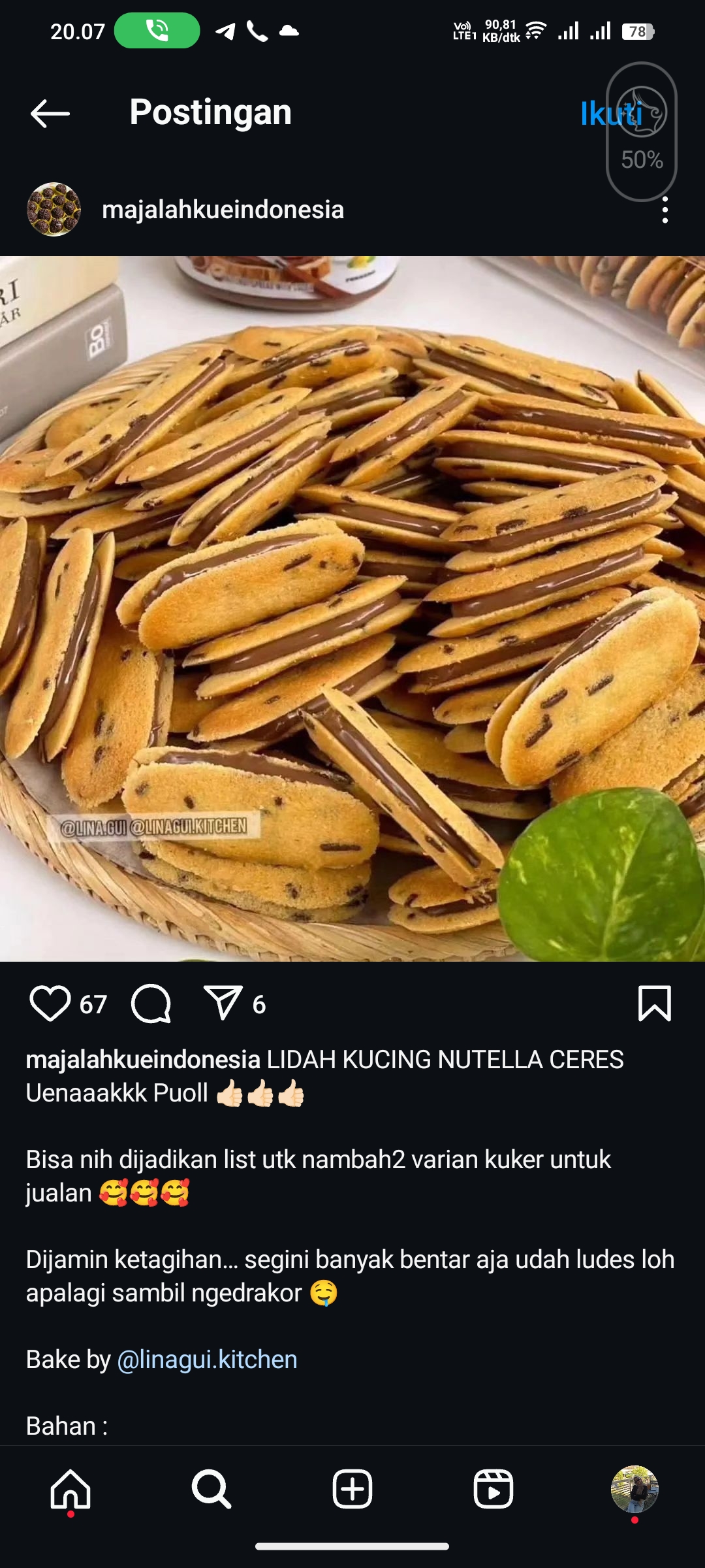 Kue Lidah Kucing