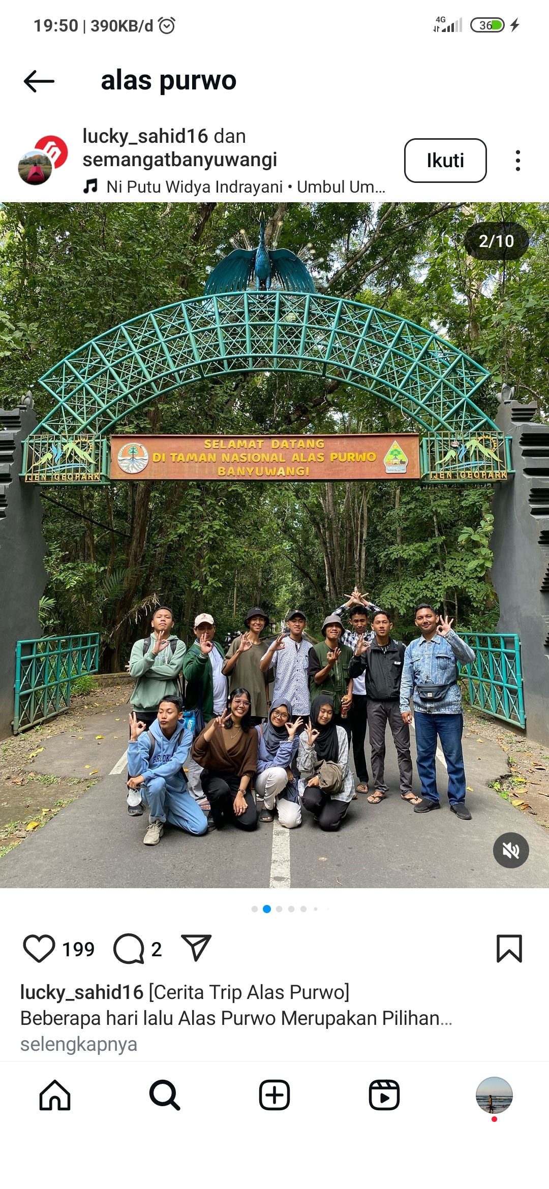 Pintu masuk Alas Purwo
