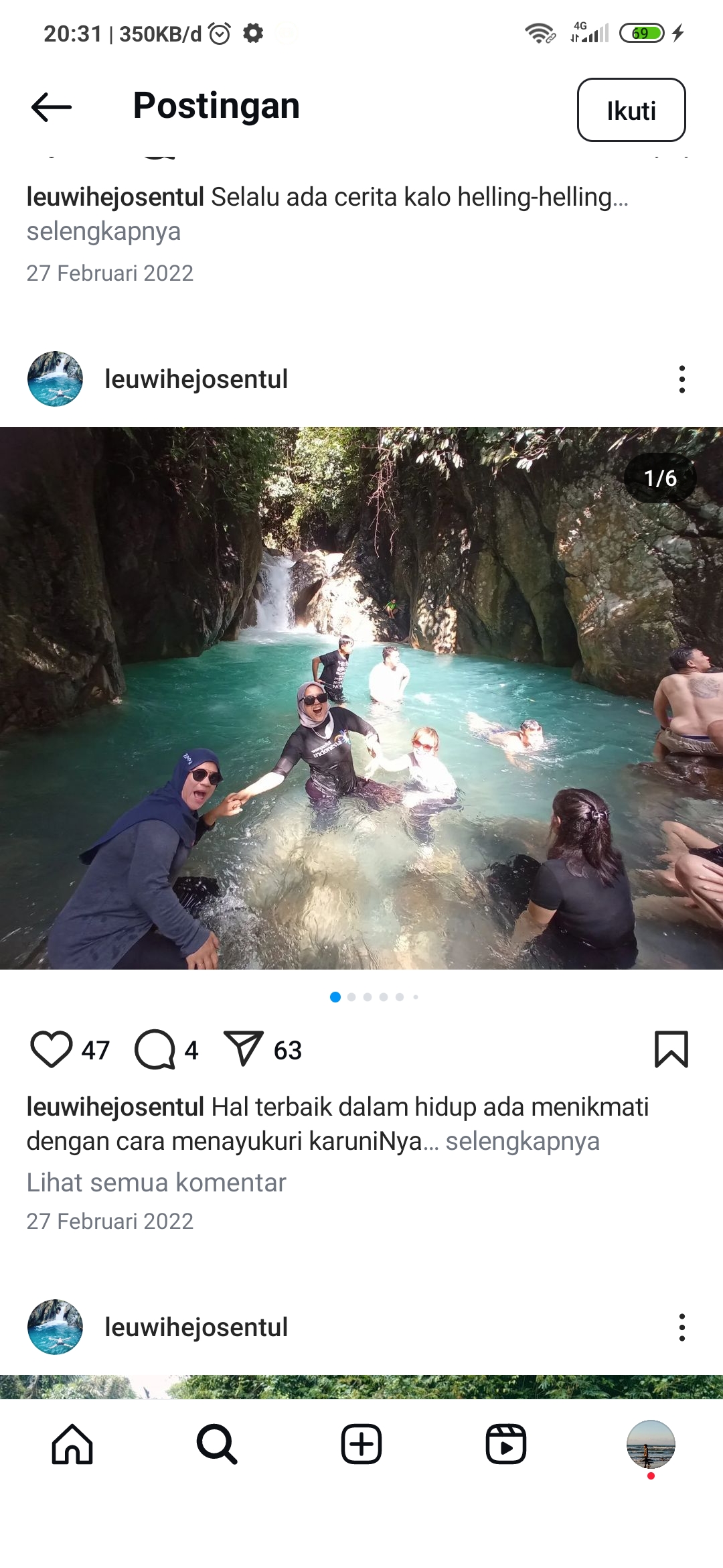Curug Leuwi Hejo yang mempesona