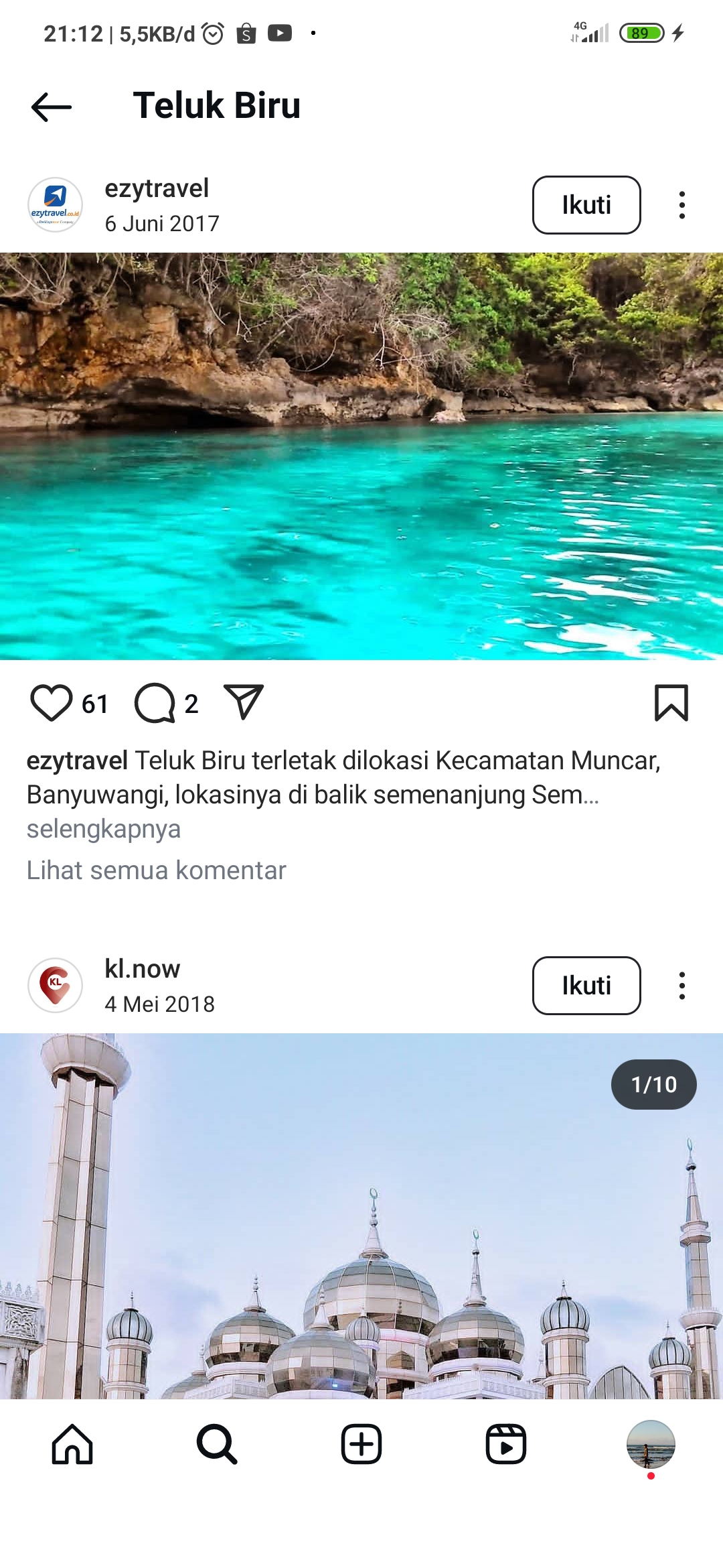Keindahan pantai teluk biru memang tiada tanding