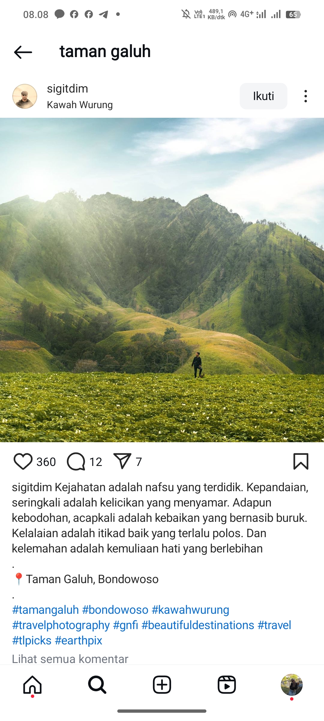 Taman Galuh, Bondowoso