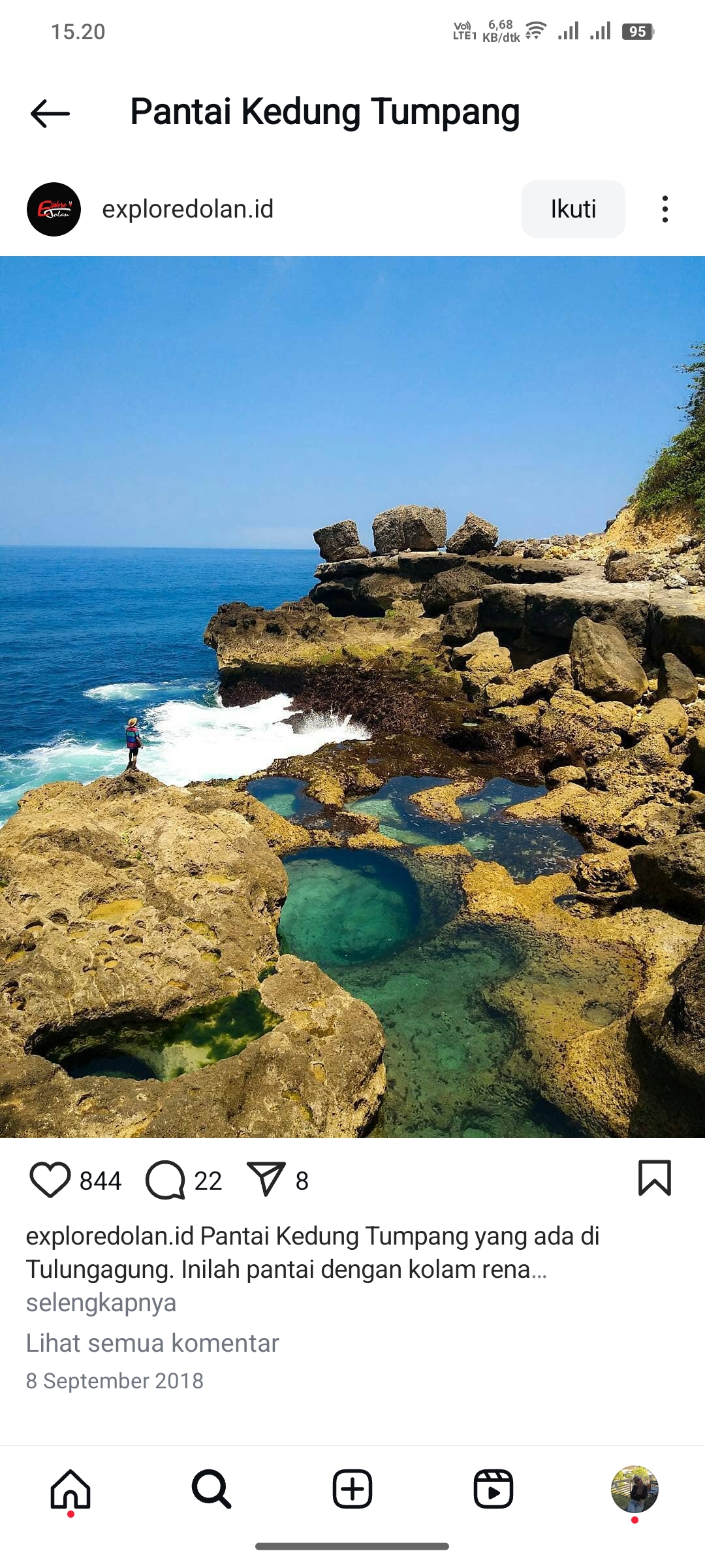 Pantai Kedung Tumpang, Tulungagung