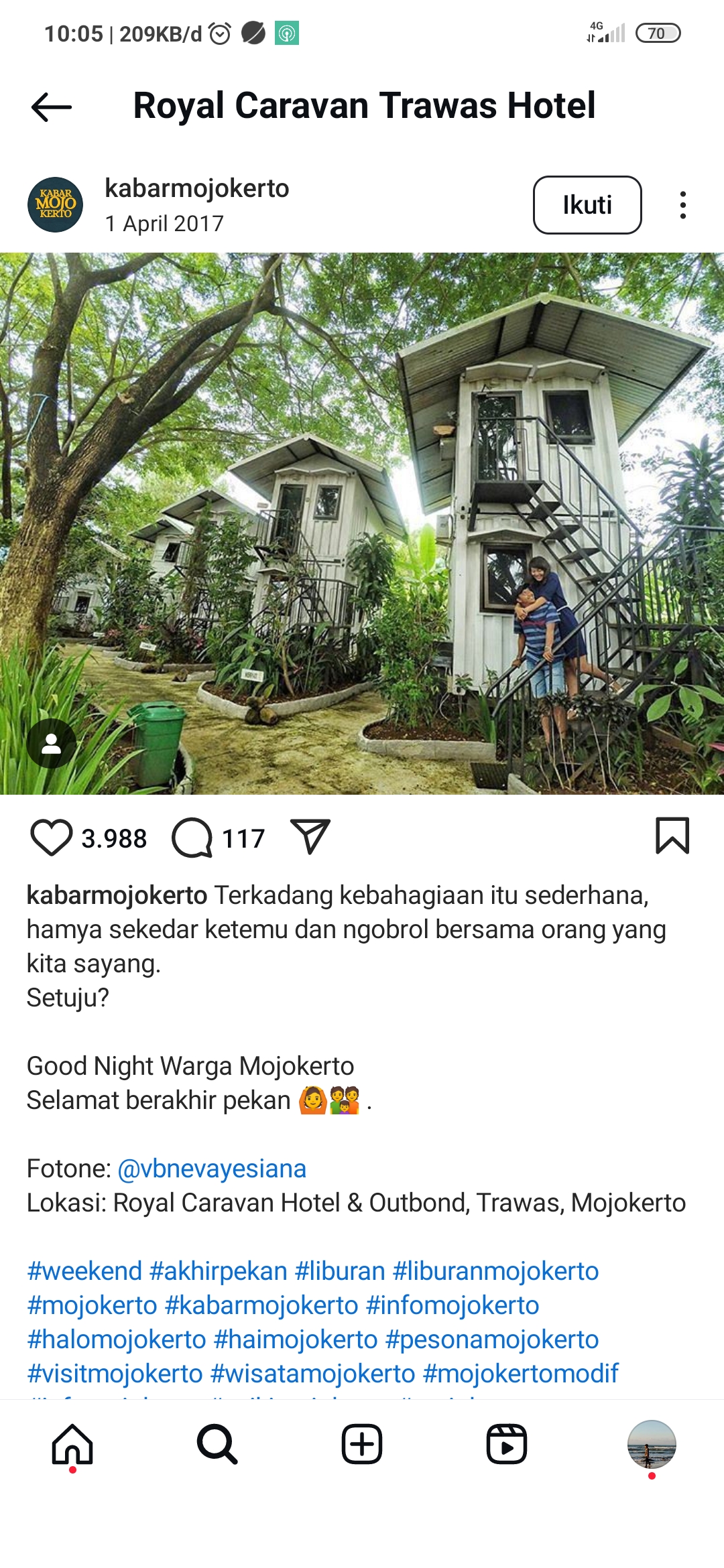 Royal Caravan Trawas Hotel menjadi alternatif staycation selain hotel