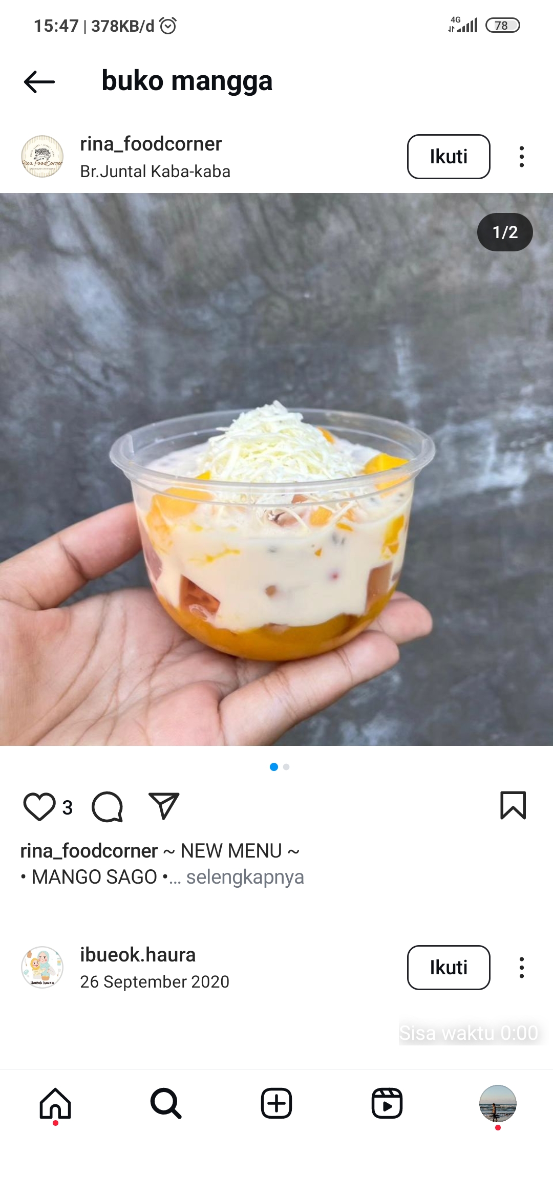 Buko Mangga menggoda lidah