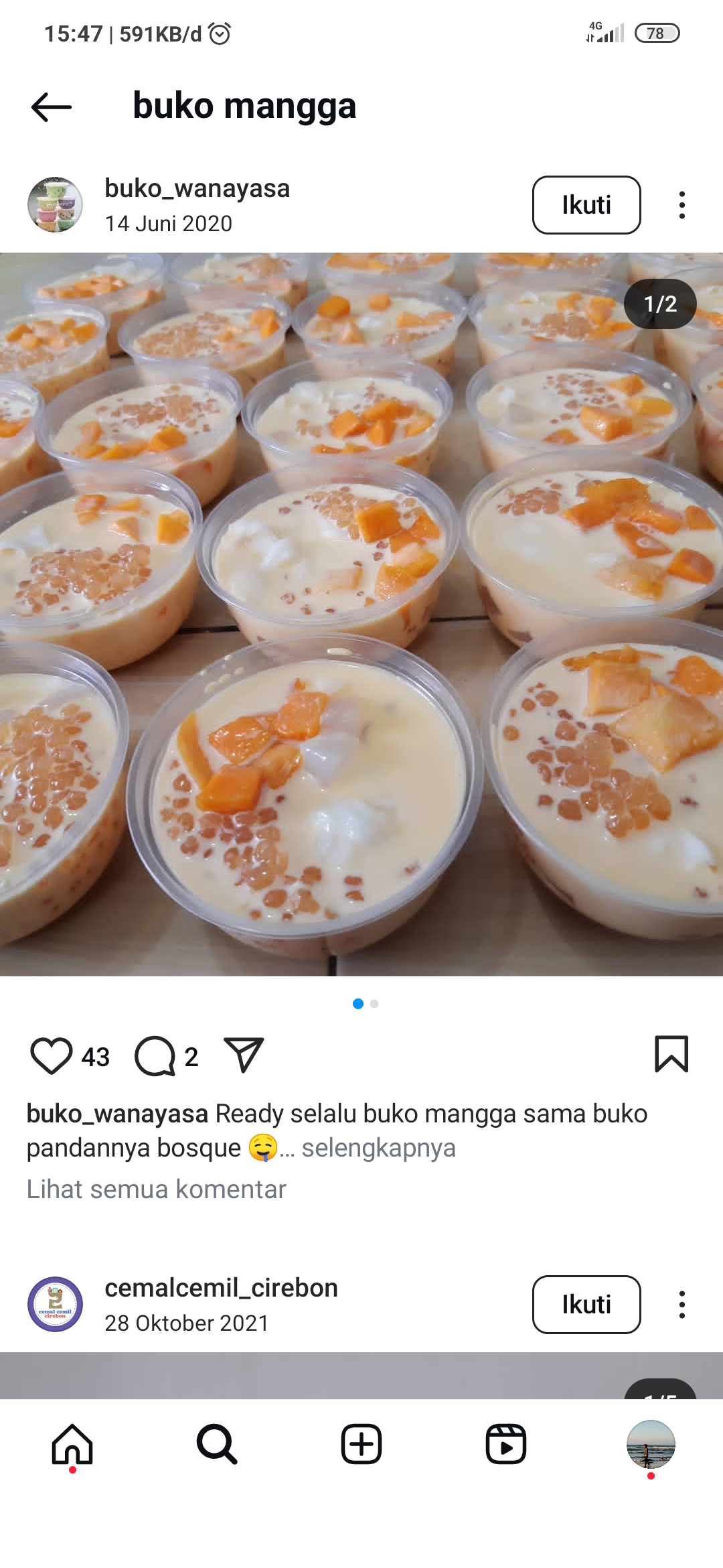 Usaha buko Mangga Selalu Ramai Pesanan