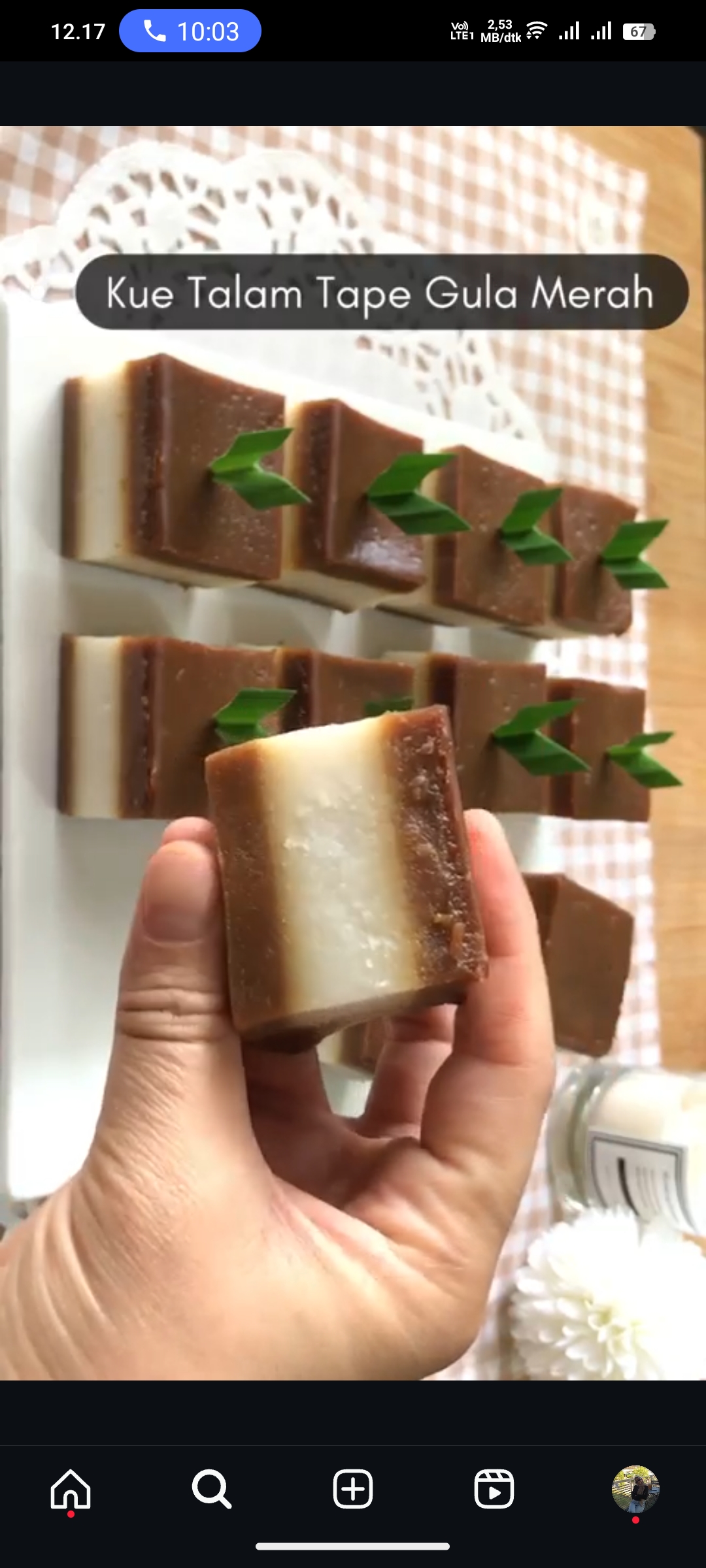 Kue Talam Tape Gula Merah