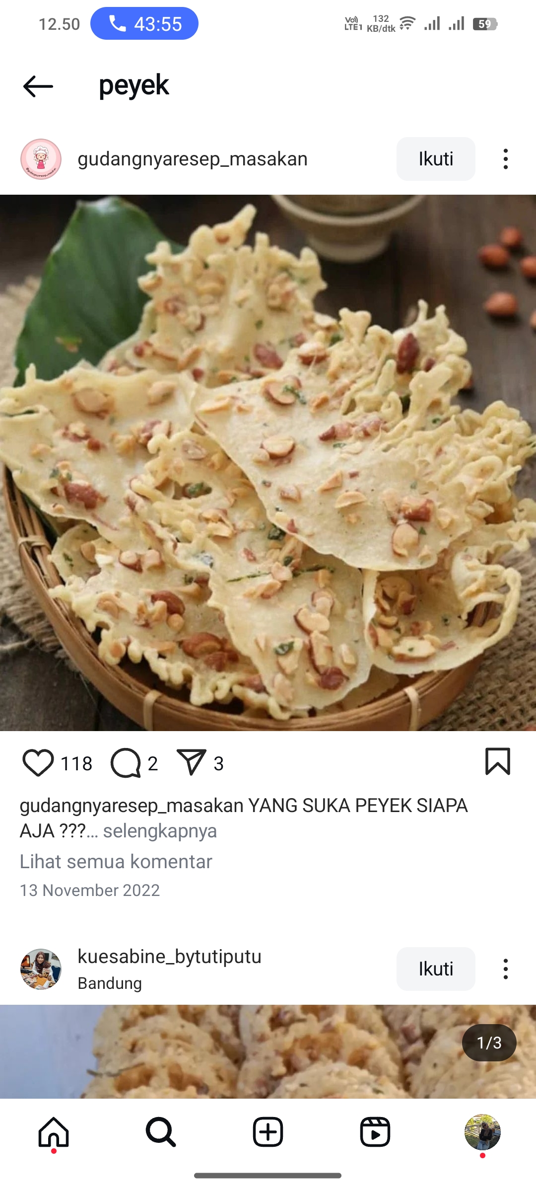 Peyek Kacang Tanah