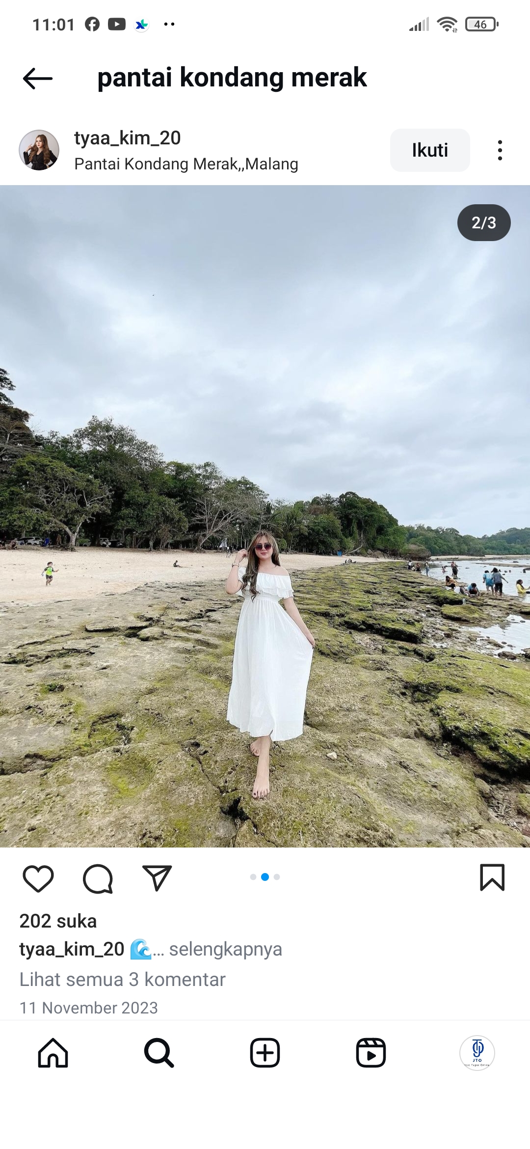 Pantai dengan hamparan baru yang menakjubkan