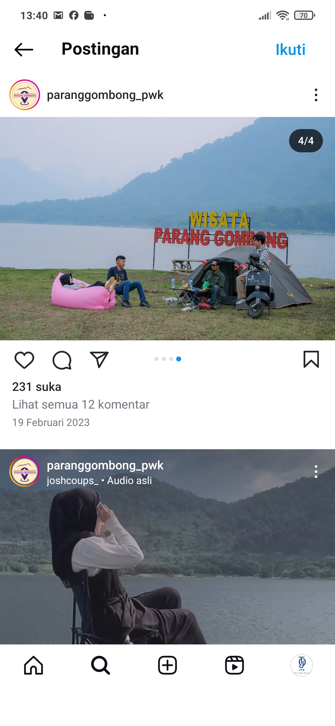 Menikmati Camping di Sumber Gombong