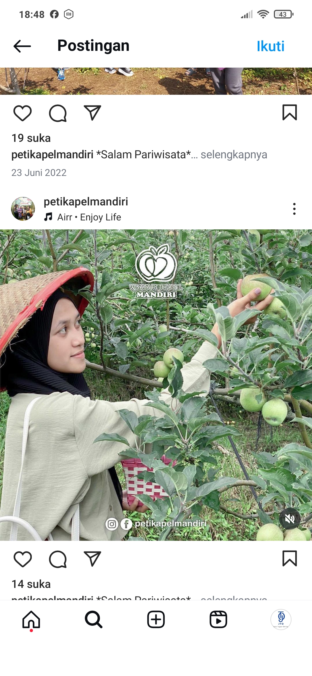 Wisata Petik Apel Malang