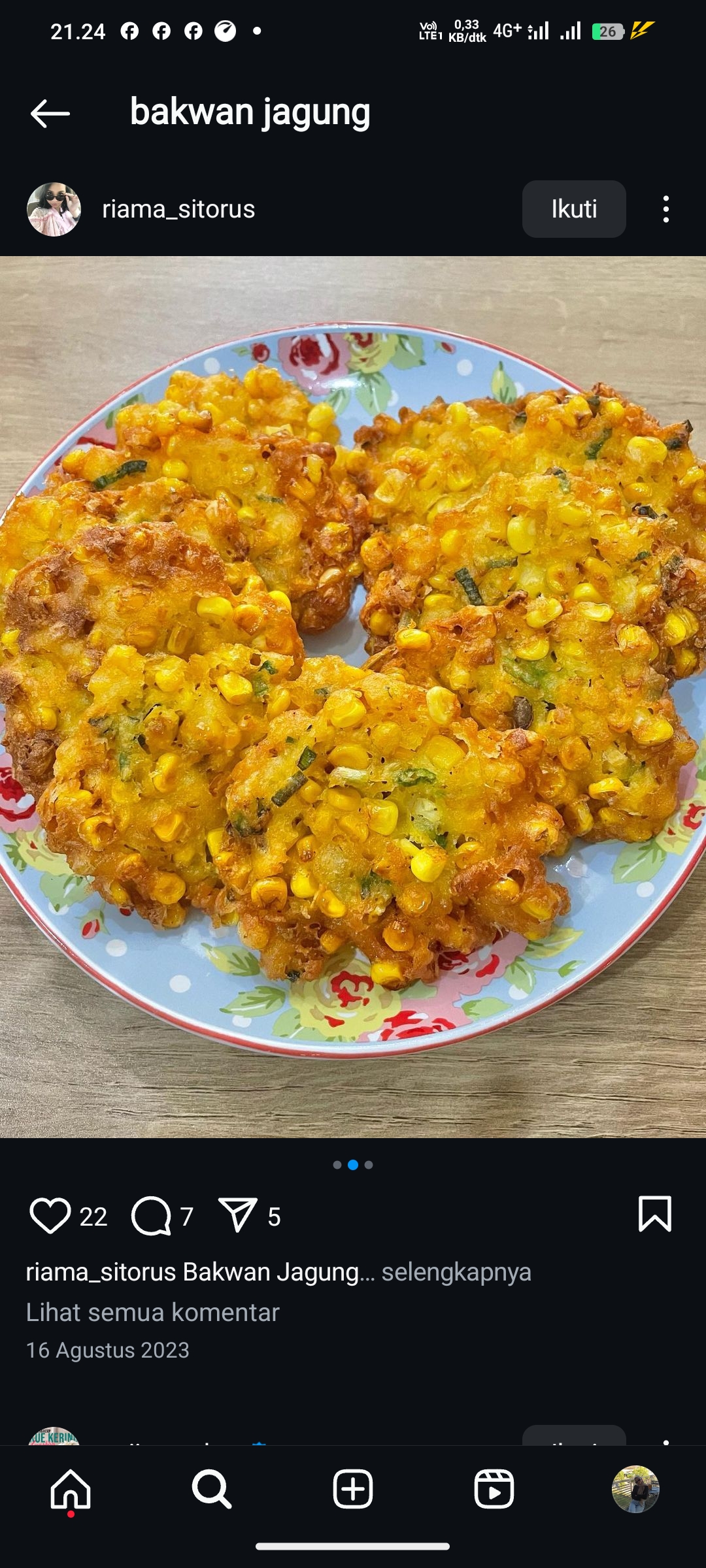 Bakwan Jagung