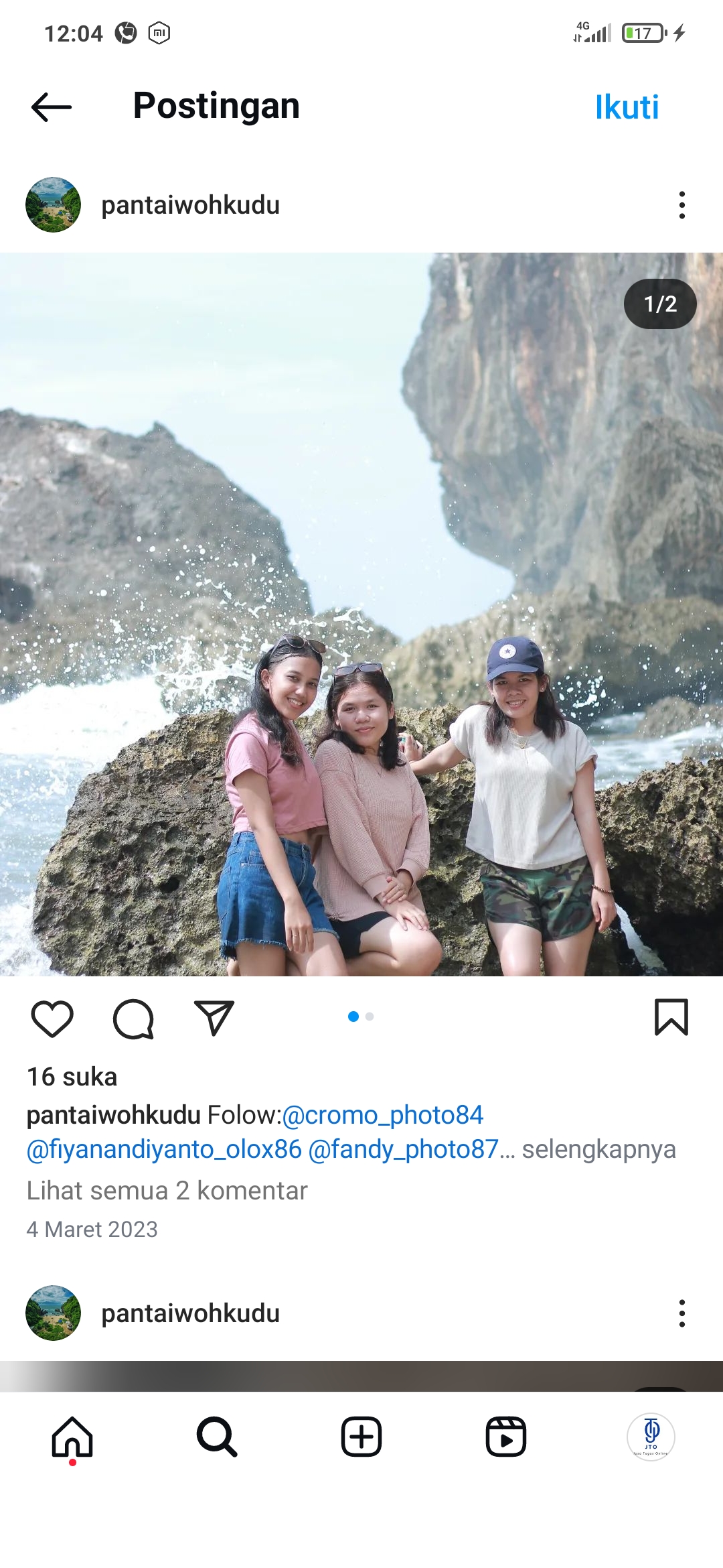 Debur Ombak jadi saksi indahnya Pantai Wohkudu