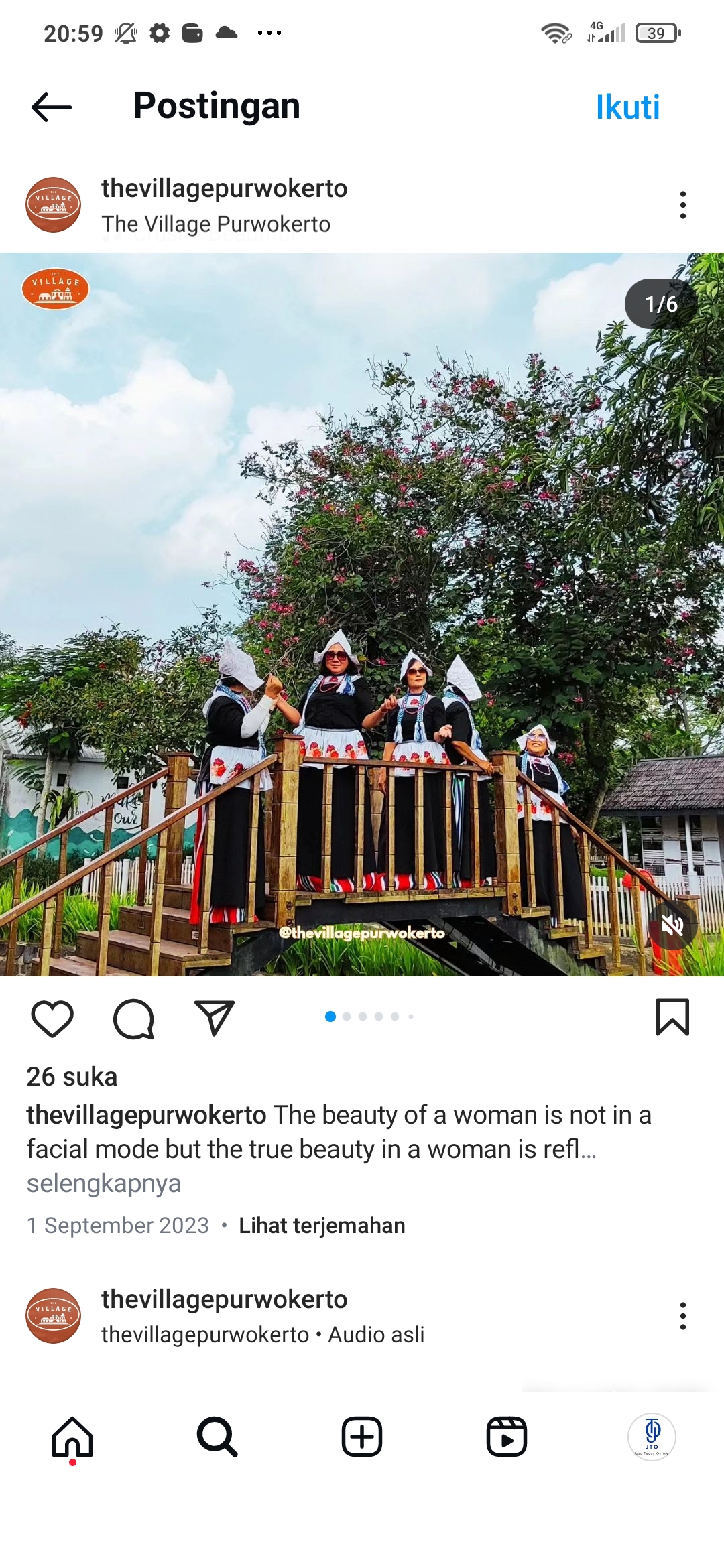 liburan bersam keluarga di Purwokwrto bida ke The Village