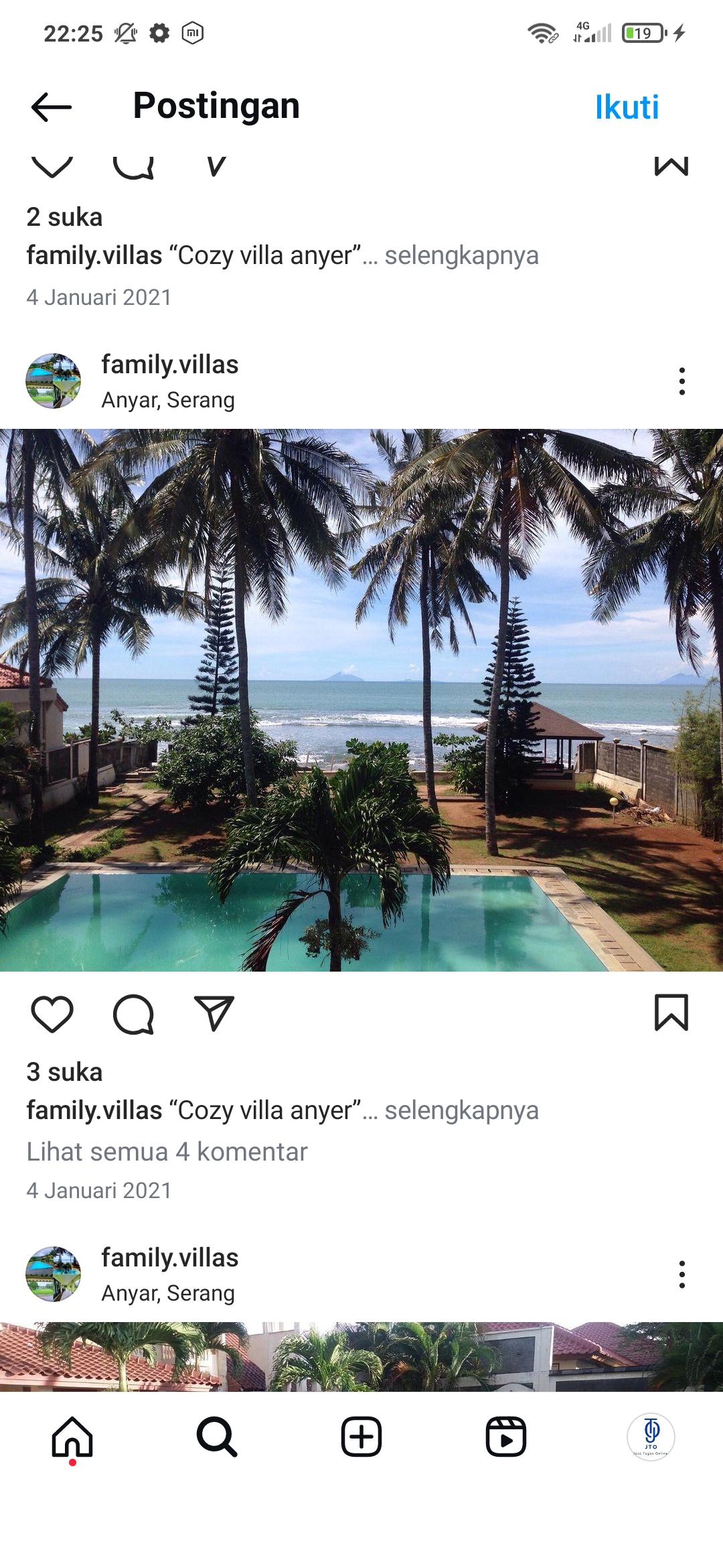 Family villa Anyer