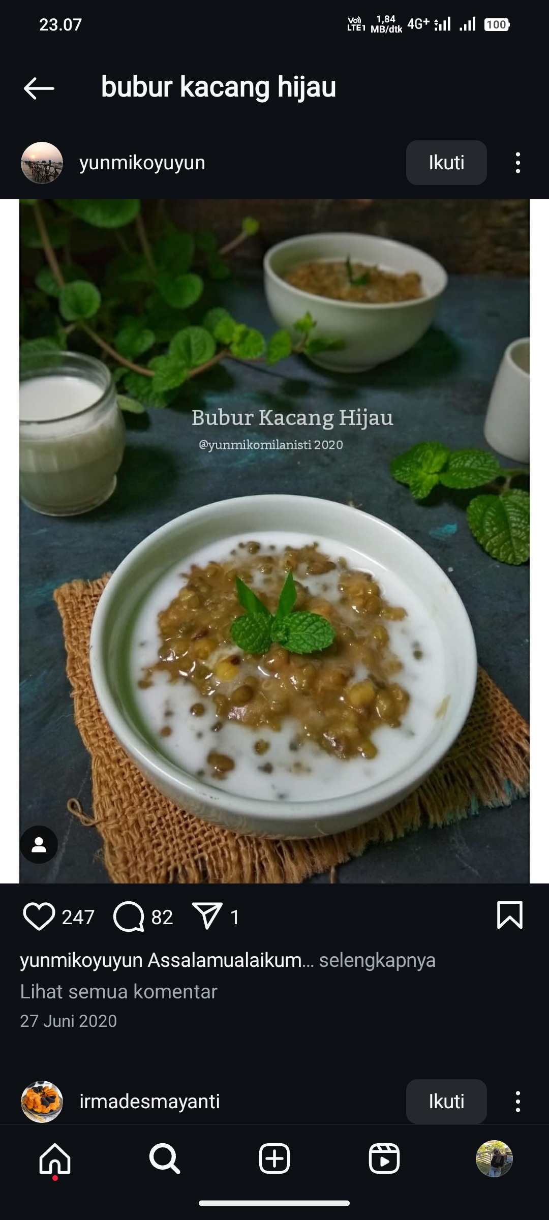 Bubur Kacang Hijau