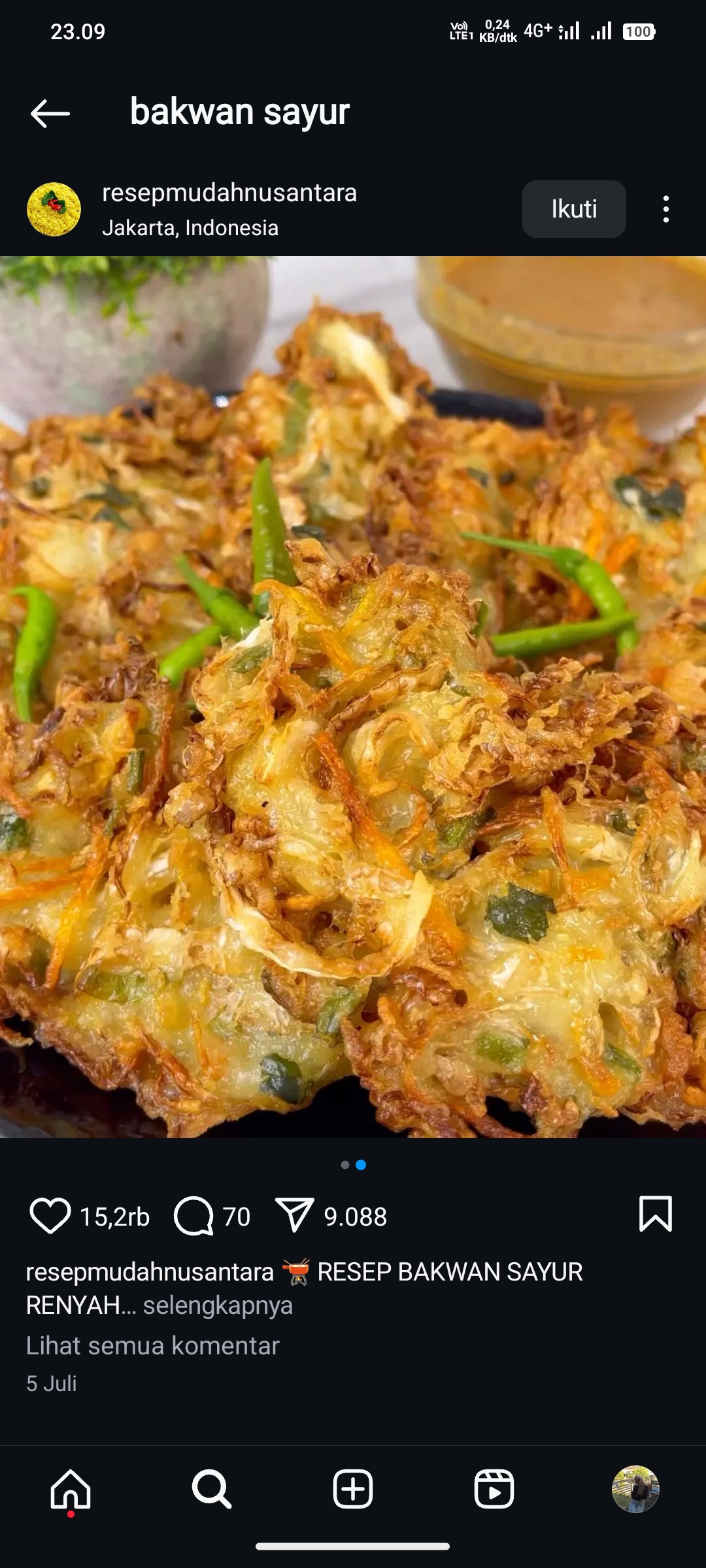 Bakwan Sayur