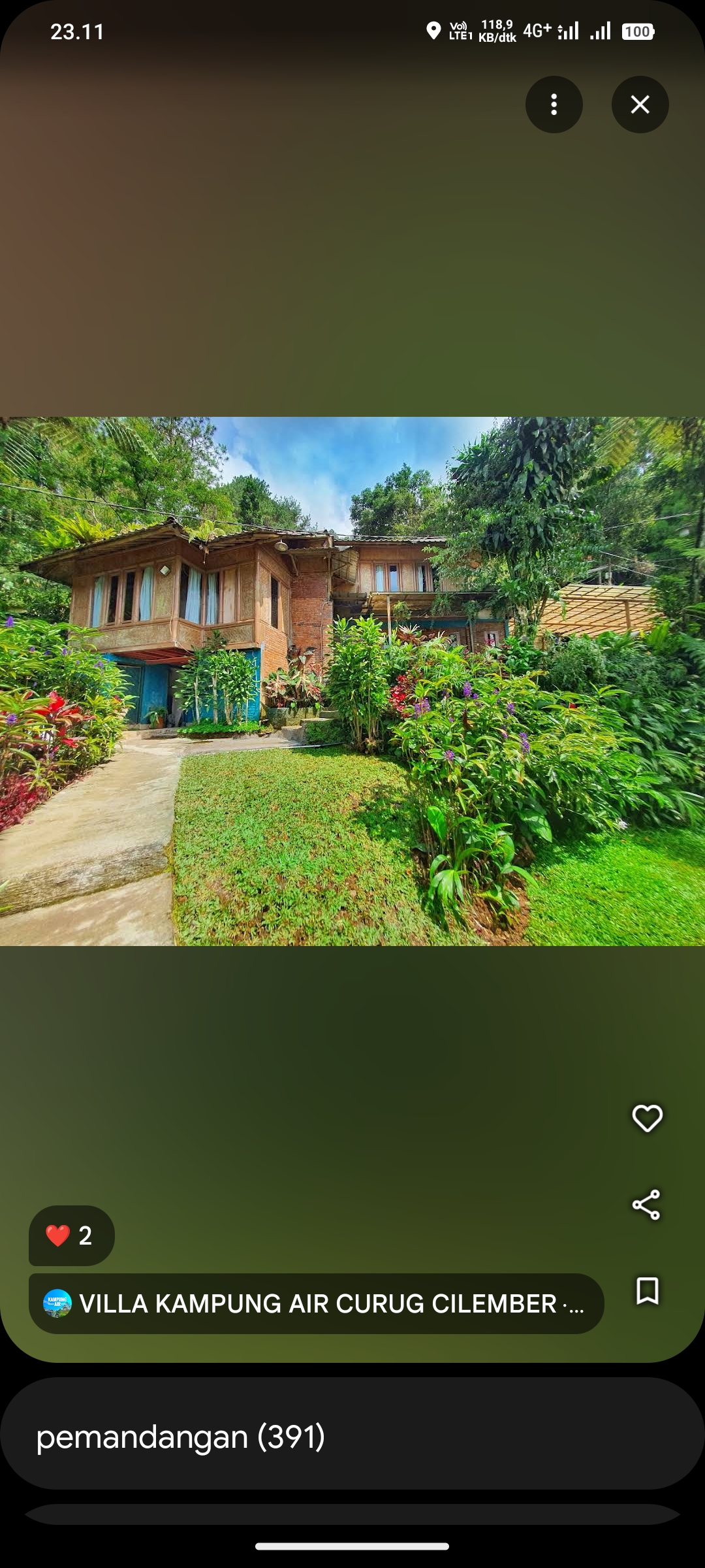 Villa Kampung Air Curug Cilember
