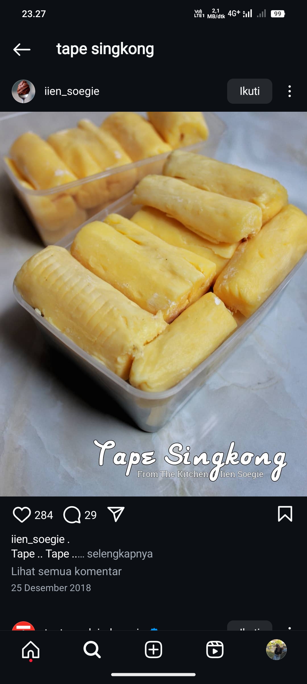 Tape Singkong