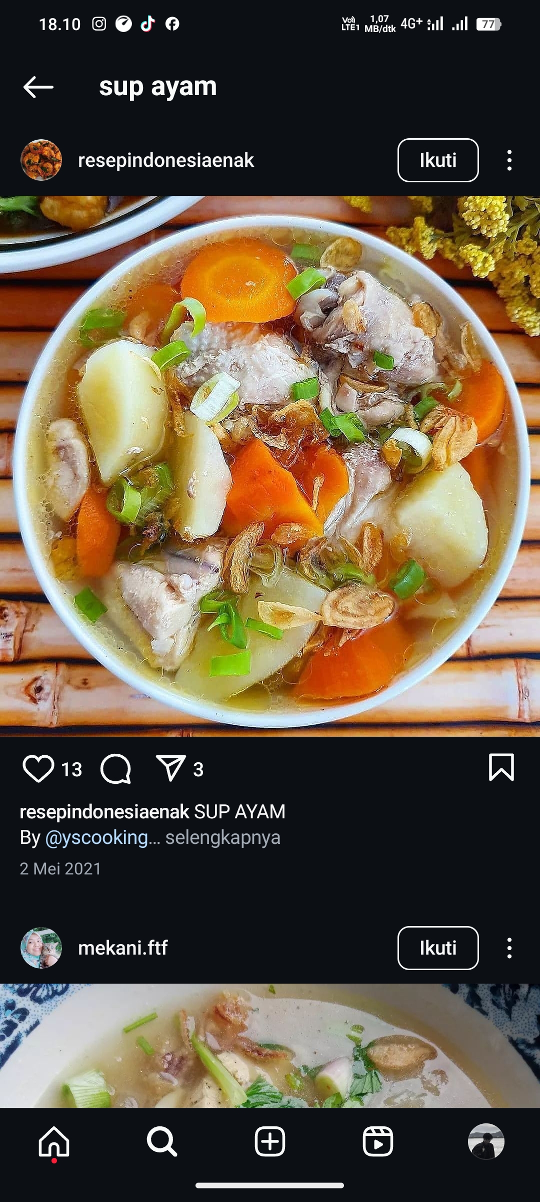 Sup Ayam Super Enak