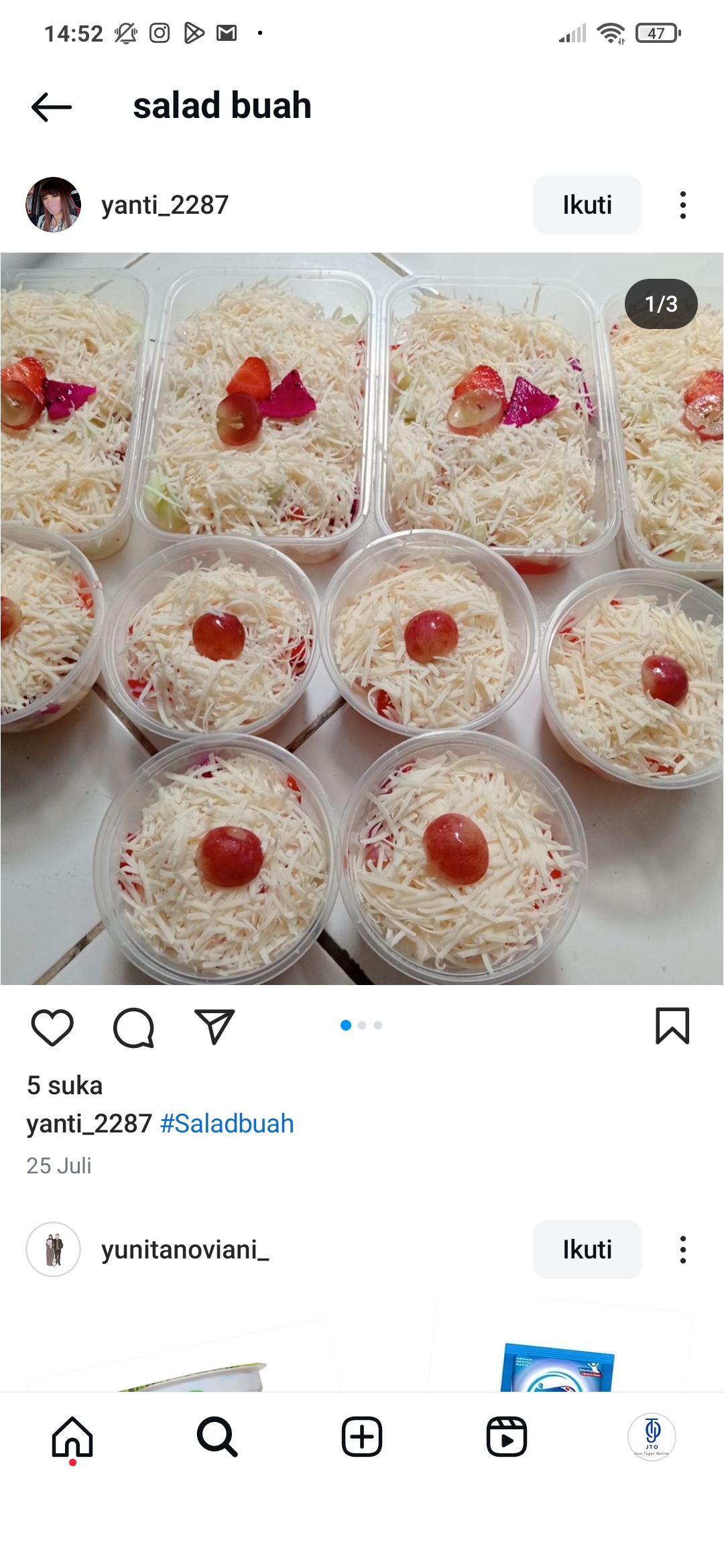 Salad buah simpel yang super enak