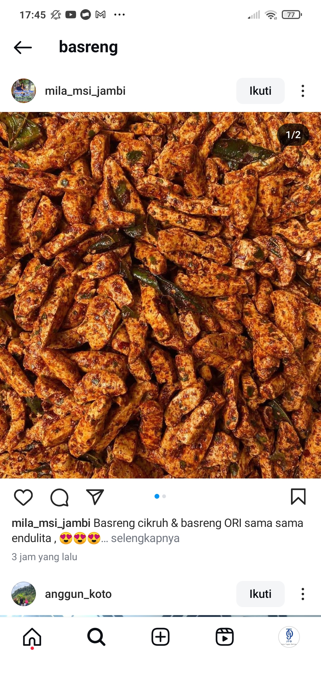 Basreng enak ala pedagang
