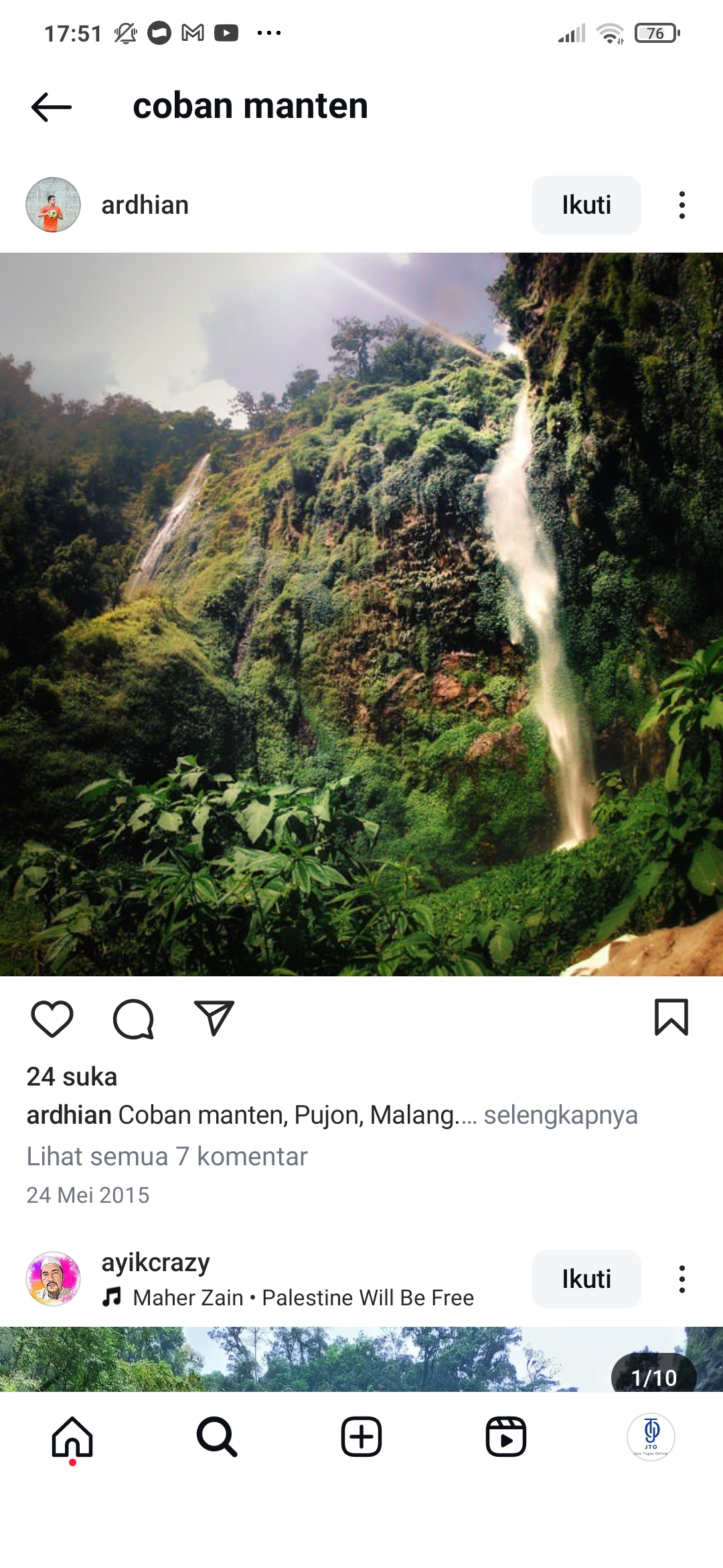 Pesona Coban Manten Malang