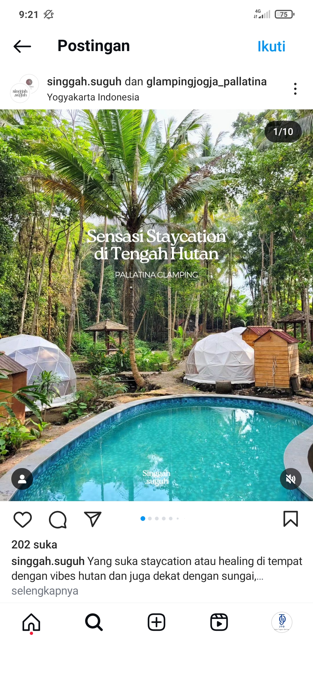 Pallatina Glamping Cangkringan Yogyakarta