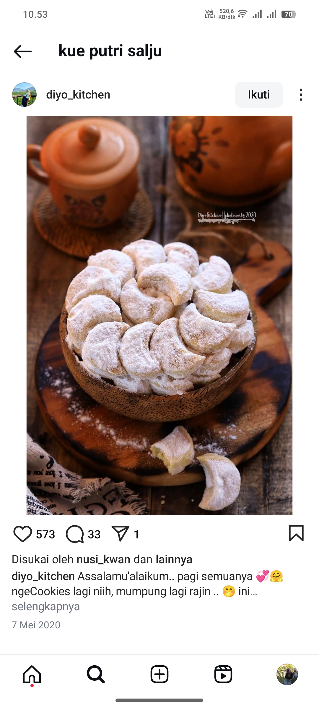 Kue Putri Salju