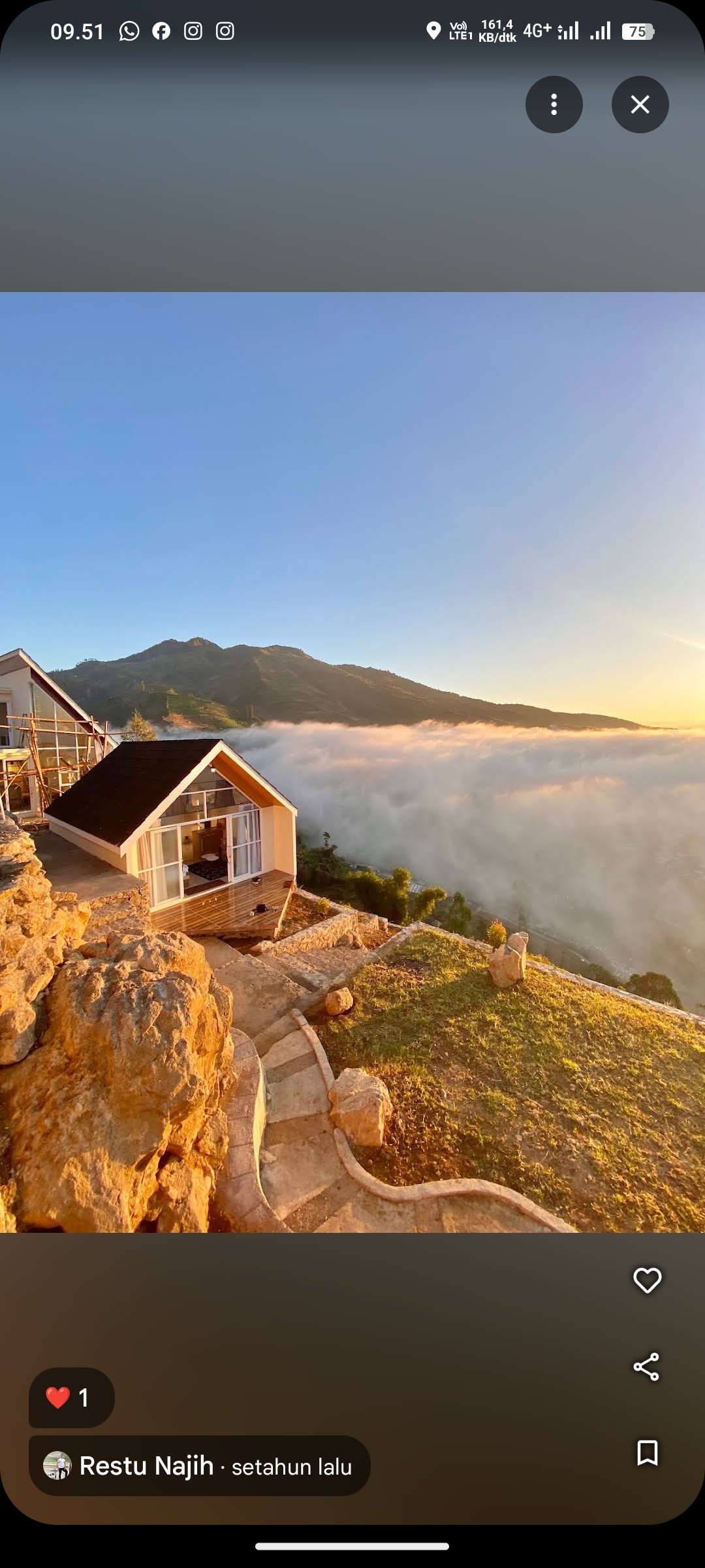 Salah Satu Villa Pintu Langit, Dieng