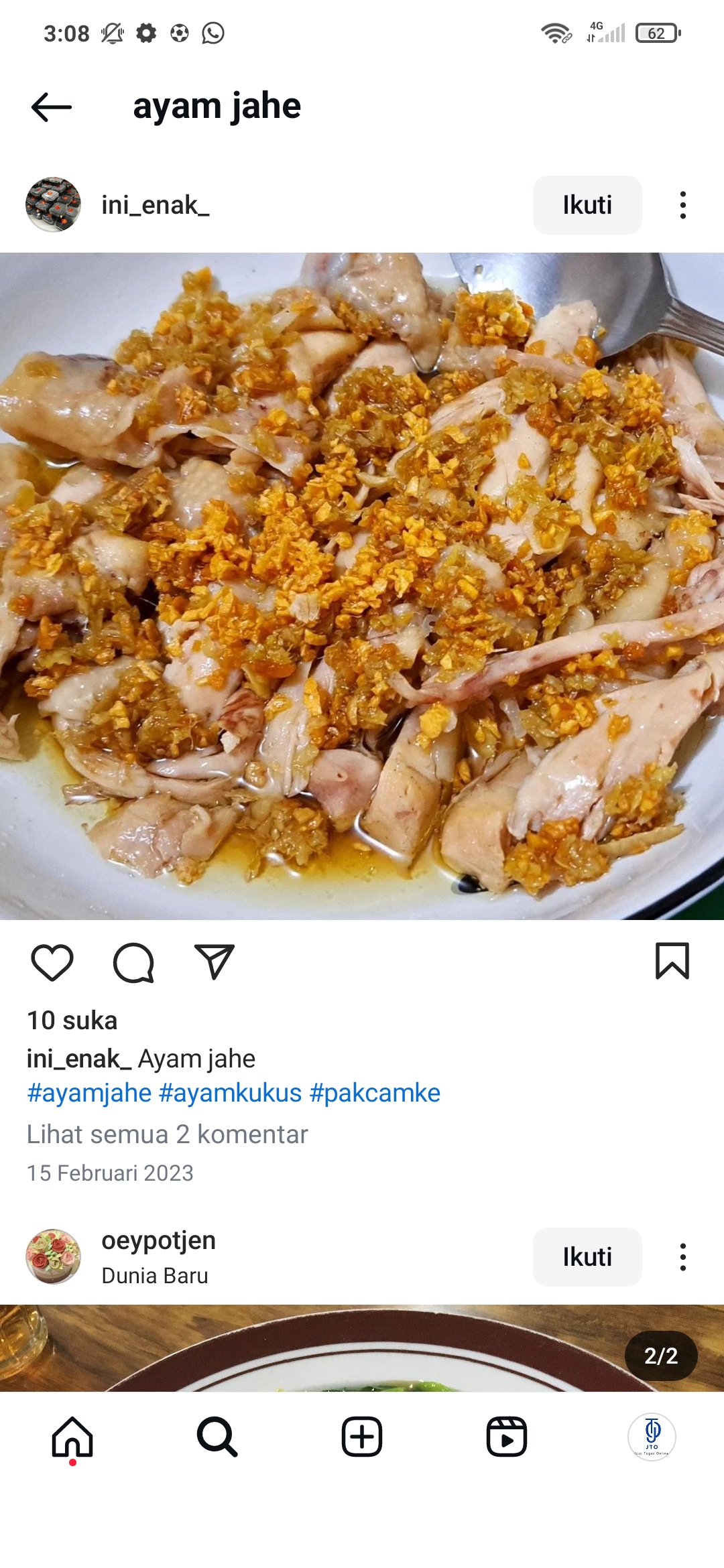 Ayam Jahe Super enak