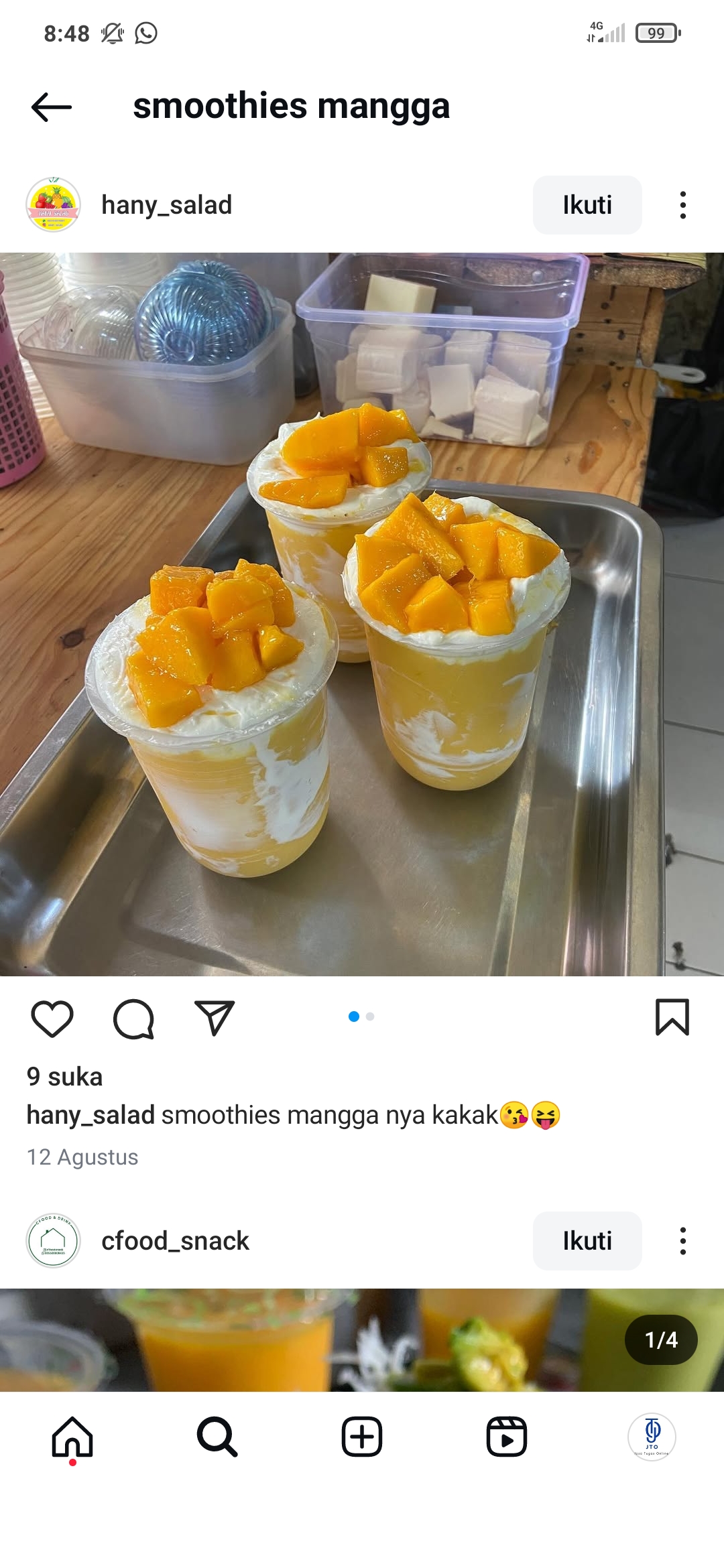 Resep Smoothies mangga yang bisa kamu coba sendiri di rumah