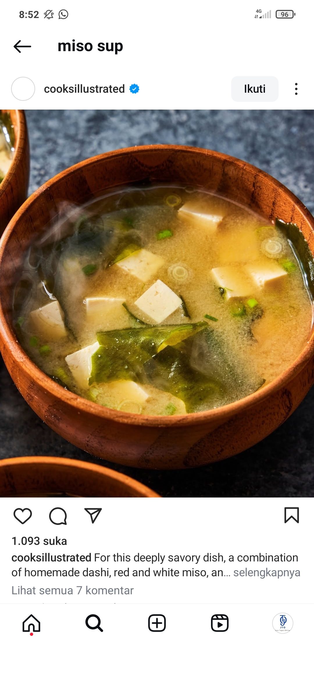 Sup Miso ala Jepang yang bisa dibuat sendiri di rumah