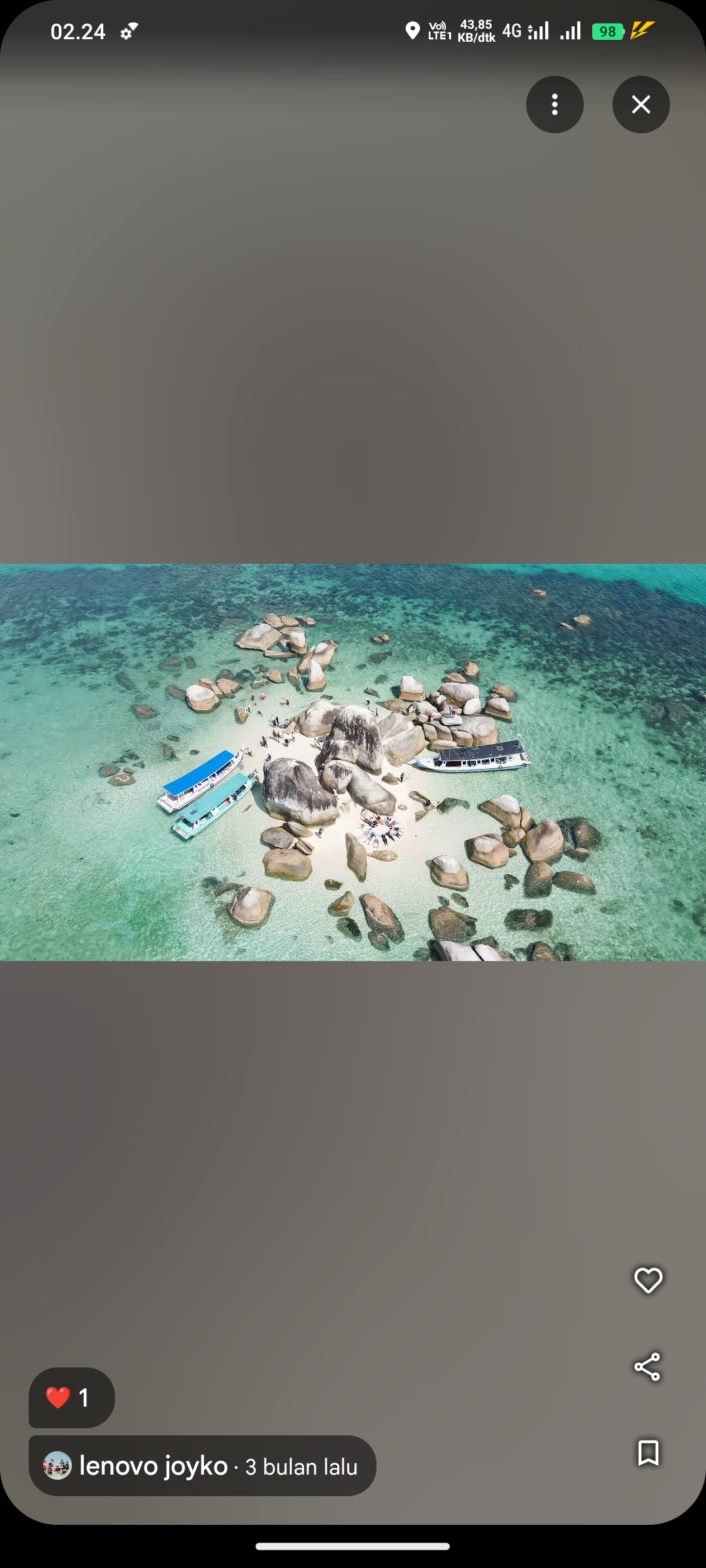 Pulau Batu Berlayar, Bangka Belitung